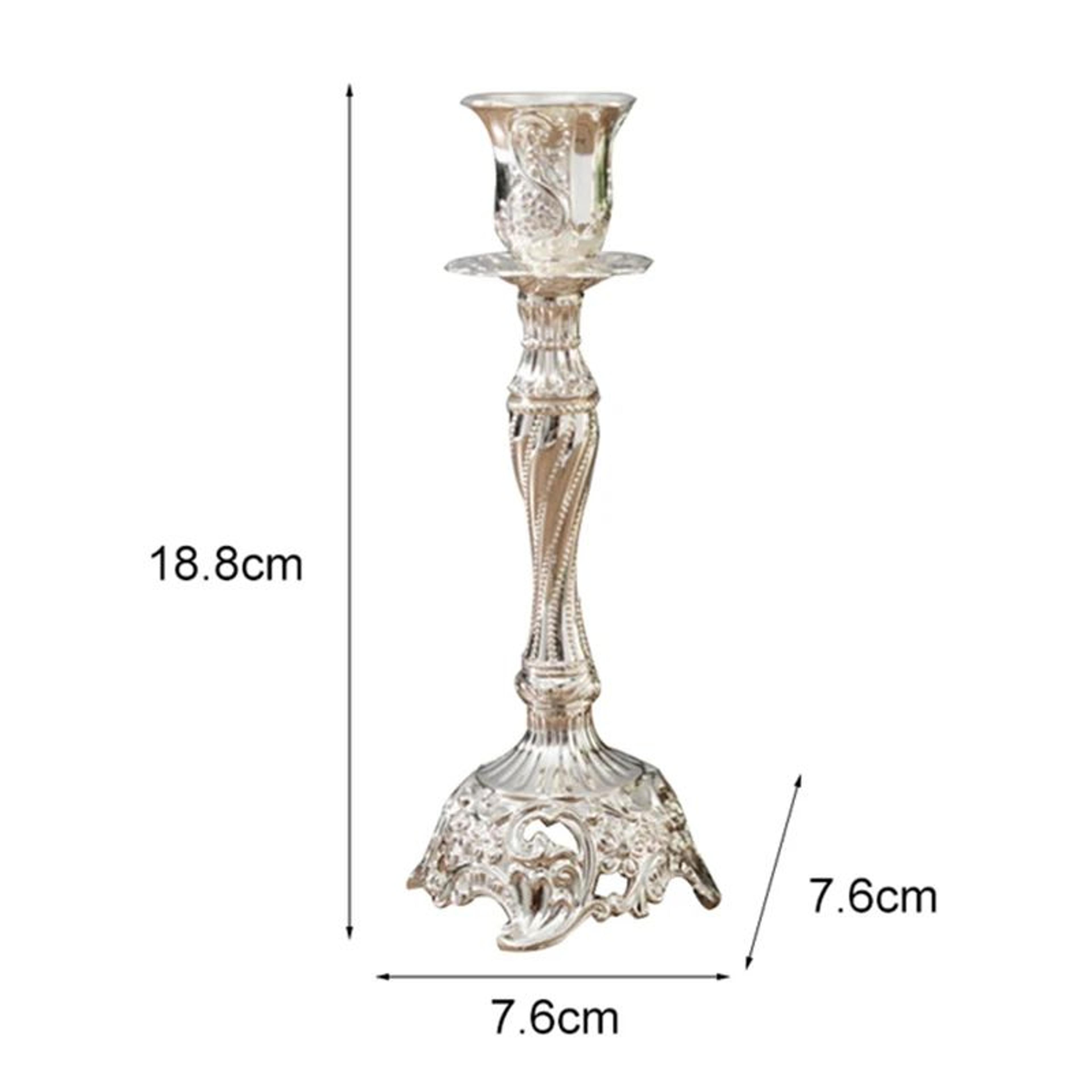 2 Piece Metal Candle Holder Set For Wedding And Home Decor 16