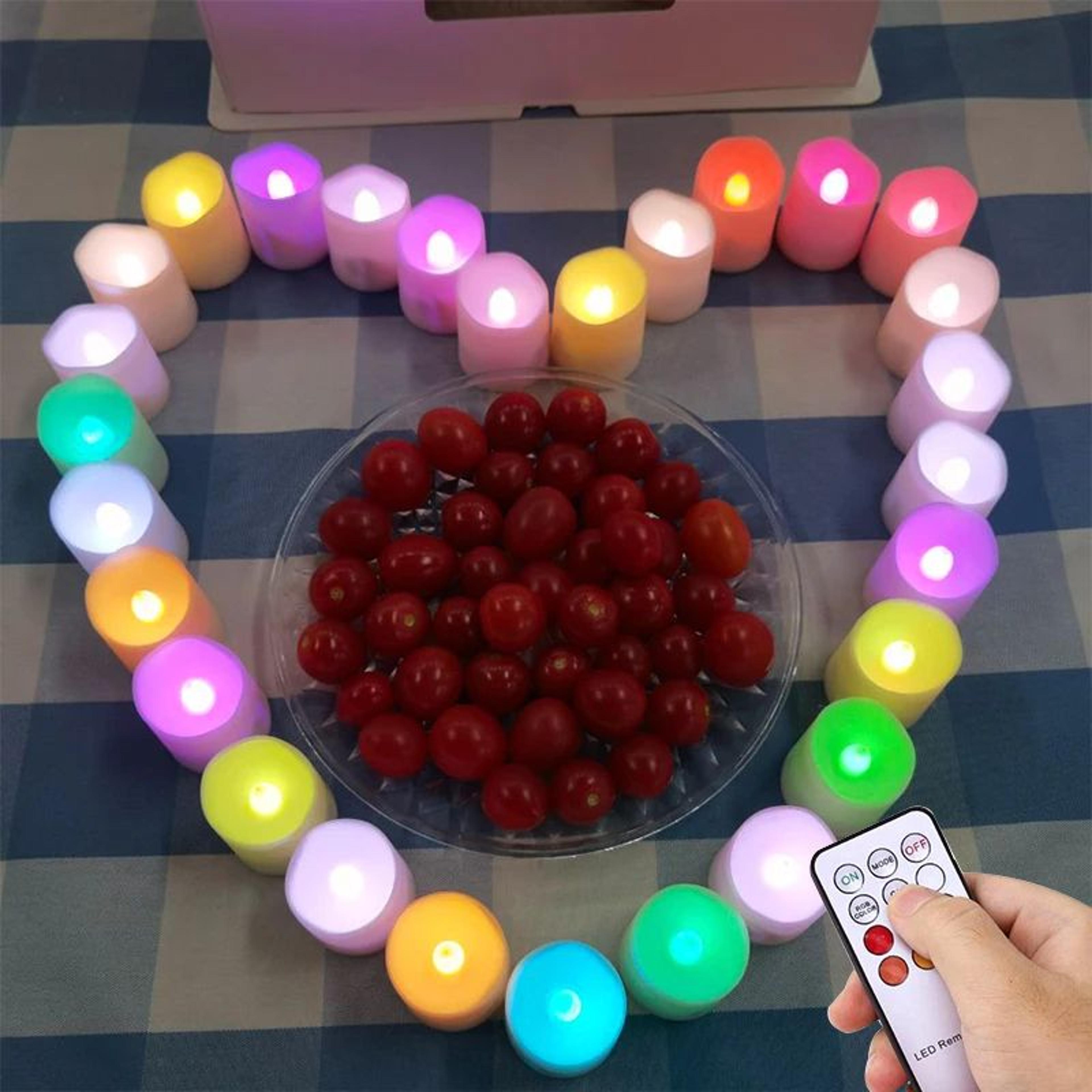 USB Rechargeable LED Flameless Candles With Remote And Timer 18