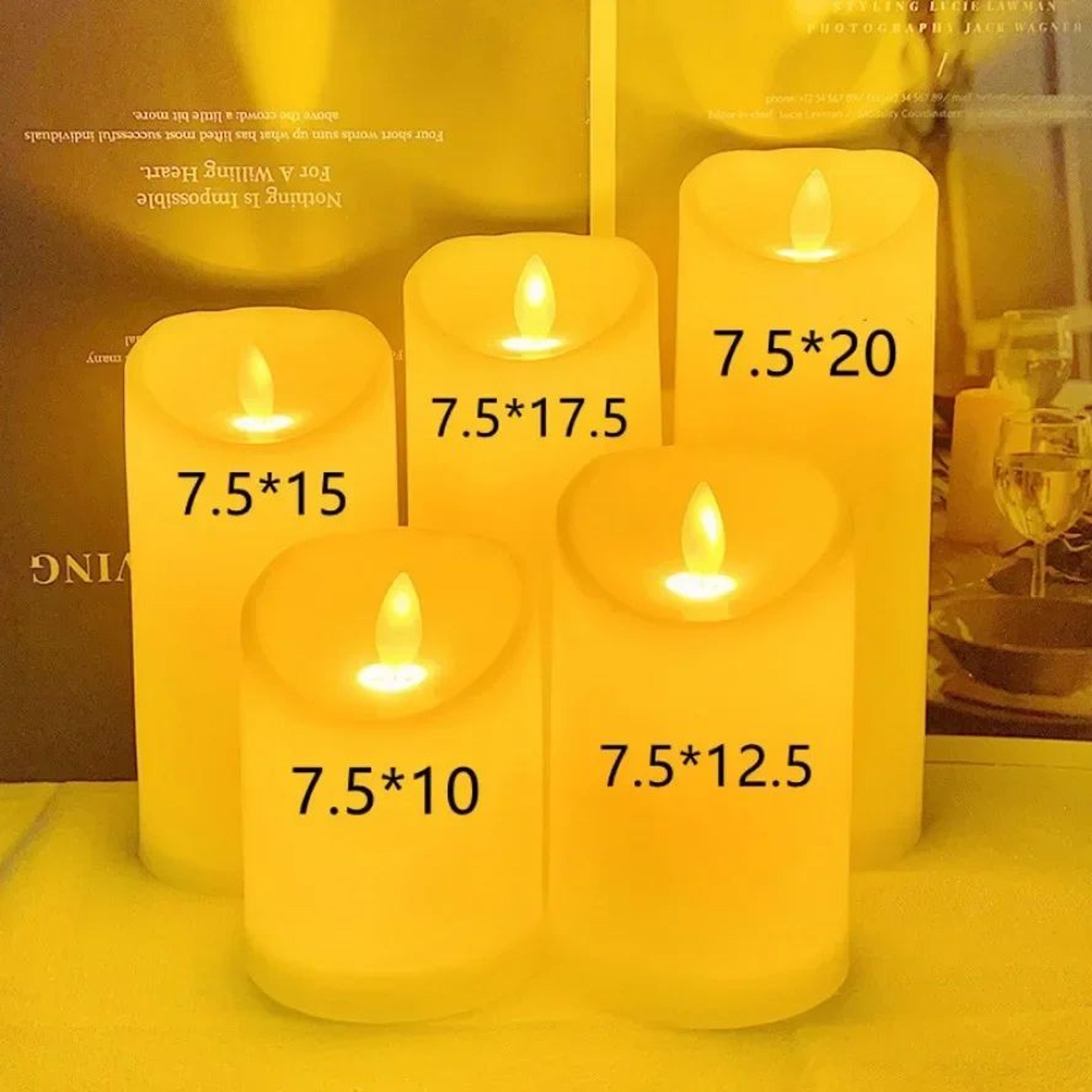 LED Flameless Flickering Candles With 3D Flame For Home Decor 1