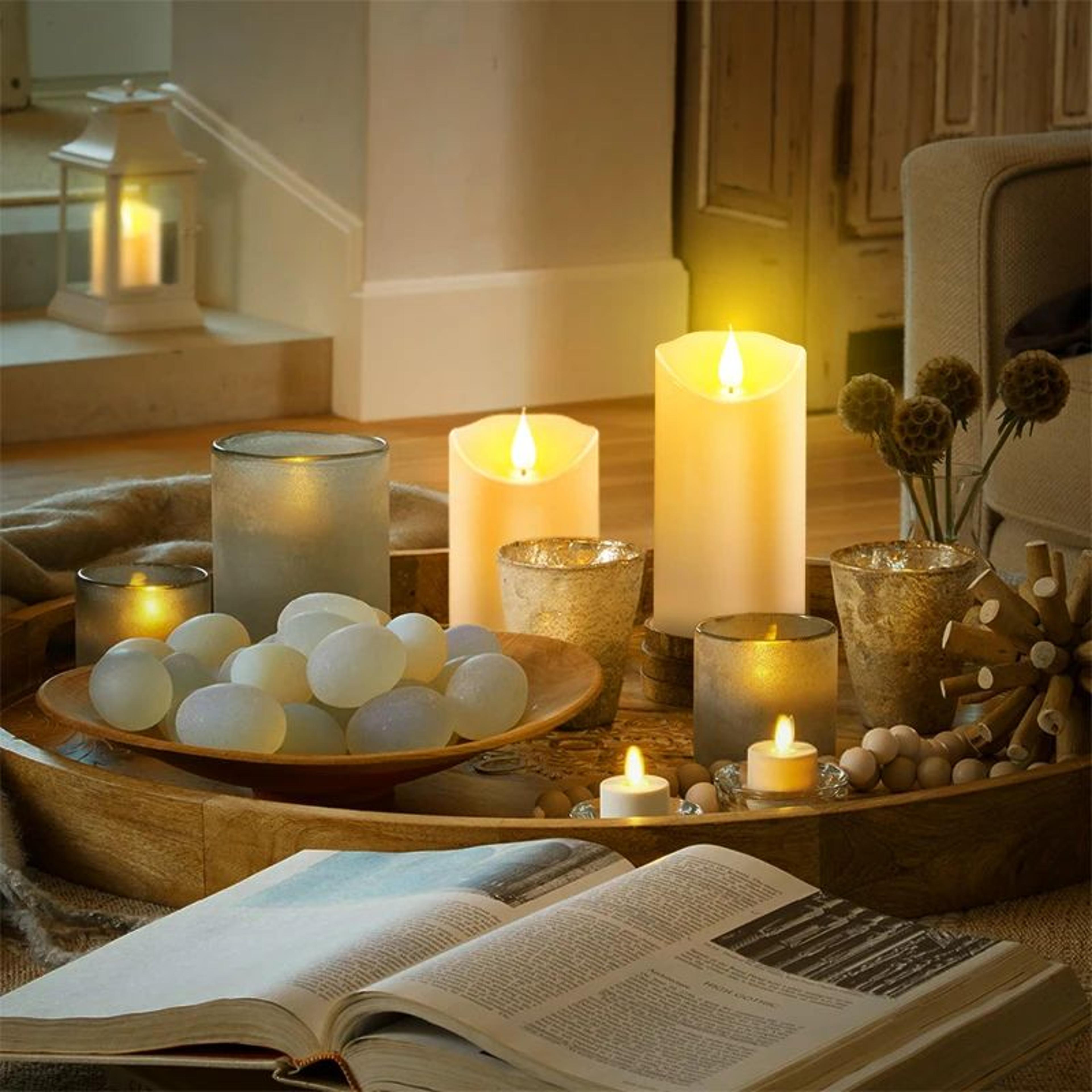 LED Flameless Flickering Candles With 3D Flame For Home Decor 4