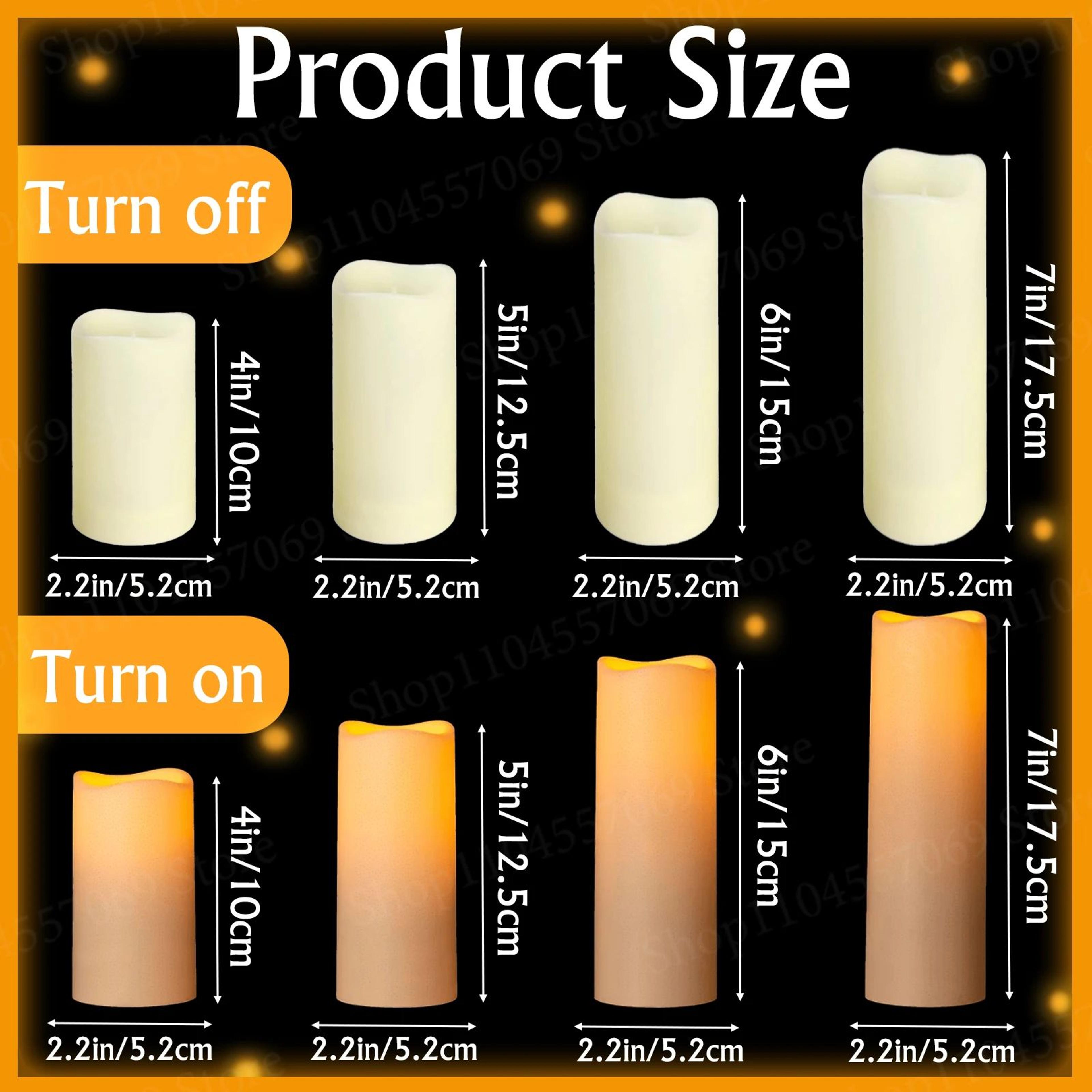 LED Flameless Flickering Pillar Candle Set For Home And Event Decor 5