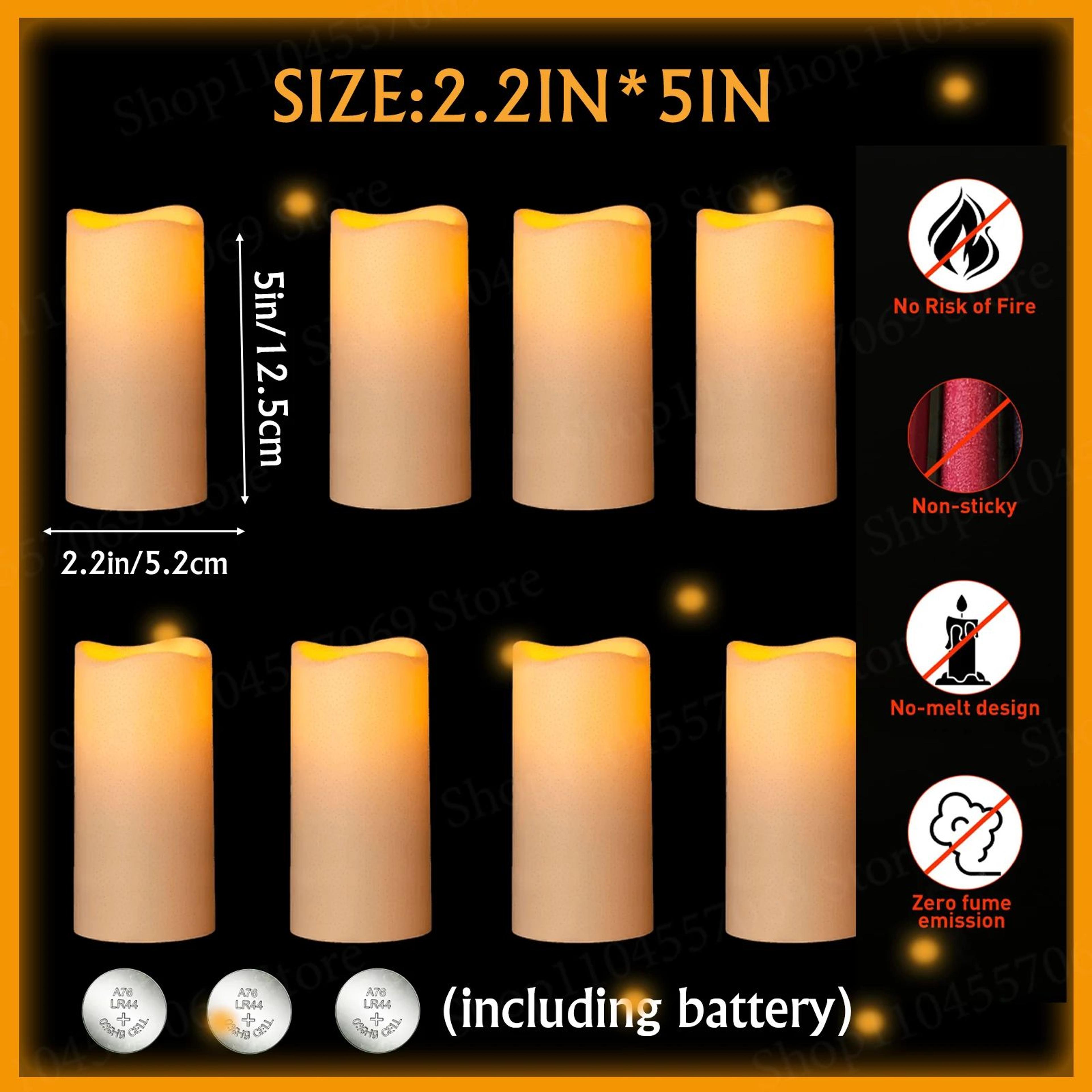 LED Flameless Flickering Pillar Candle Set For Home And Event Decor 7