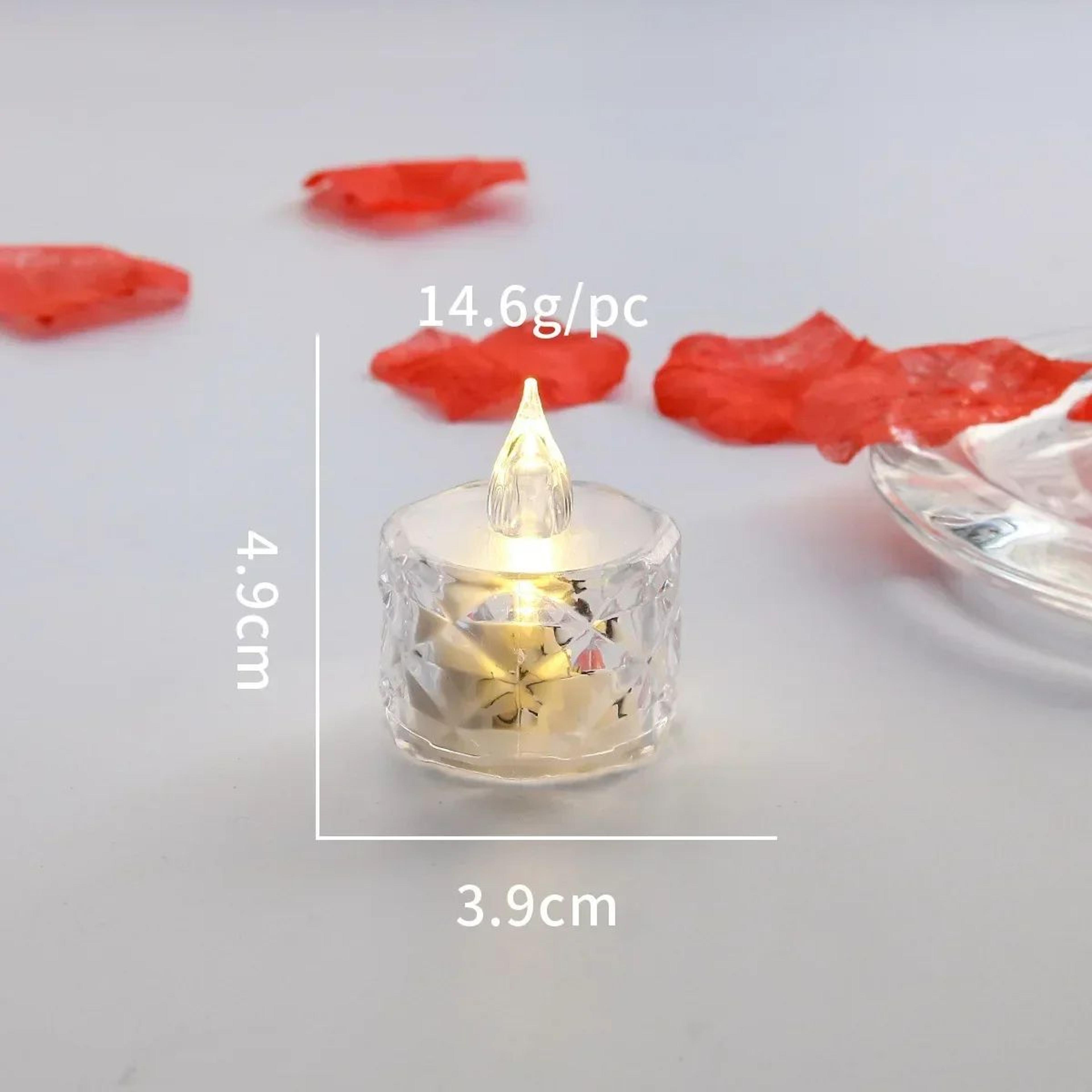 LED Crystal Flameless Candle Night Light For Home And Party Decor 6