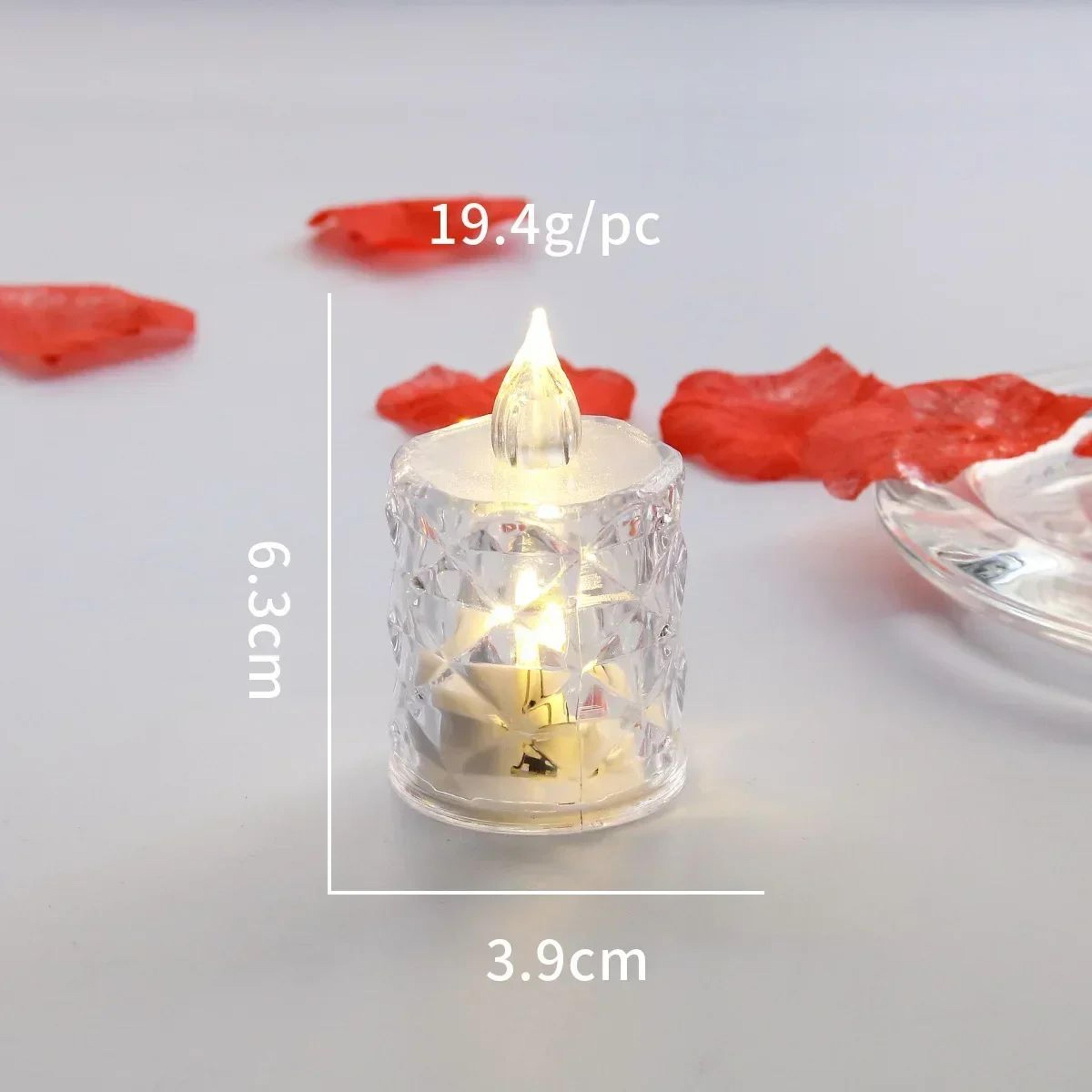 LED Crystal Flameless Candle Night Light For Home And Party Decor 7