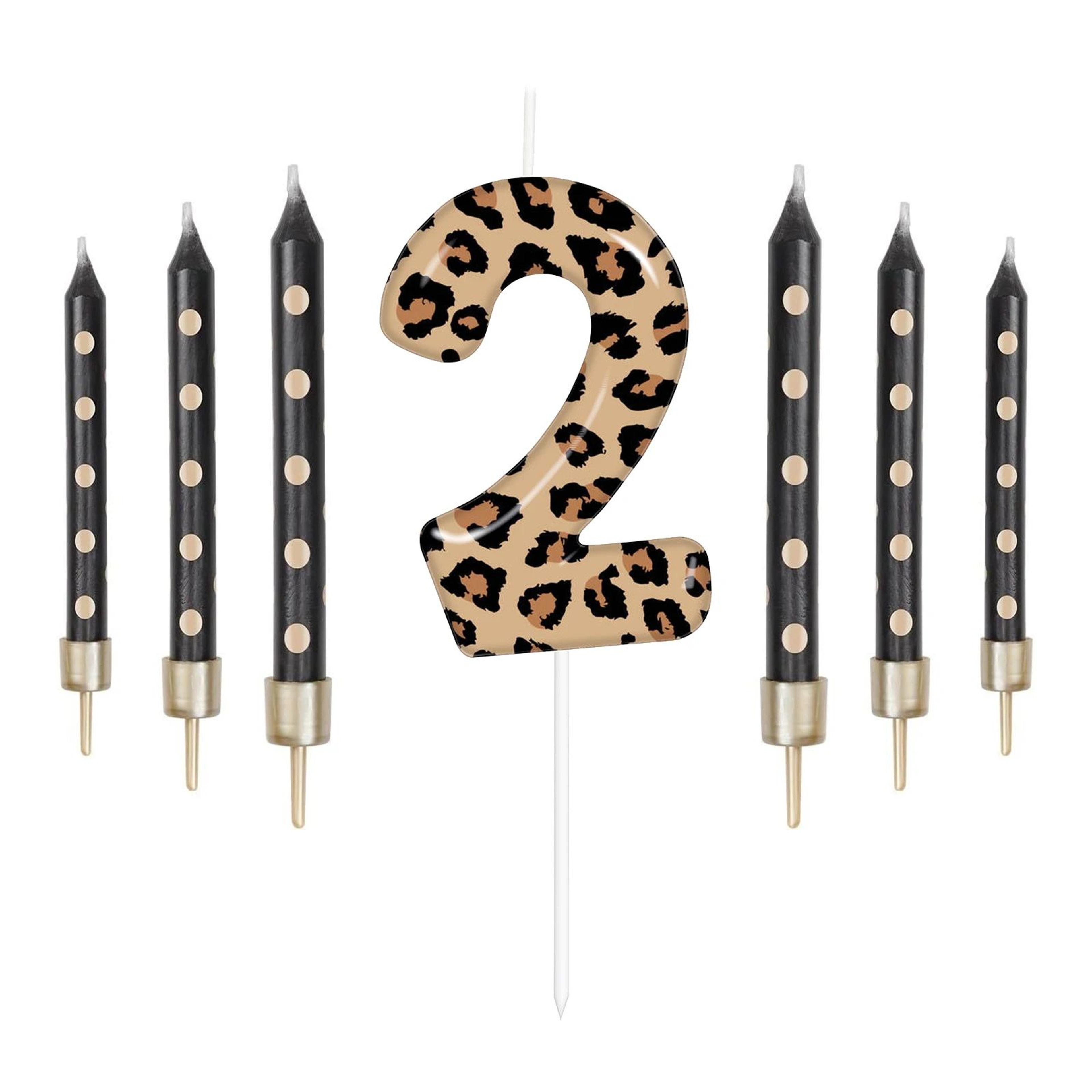 Racing Car Number Birthday Cake Candles And Cake Topper Set 17