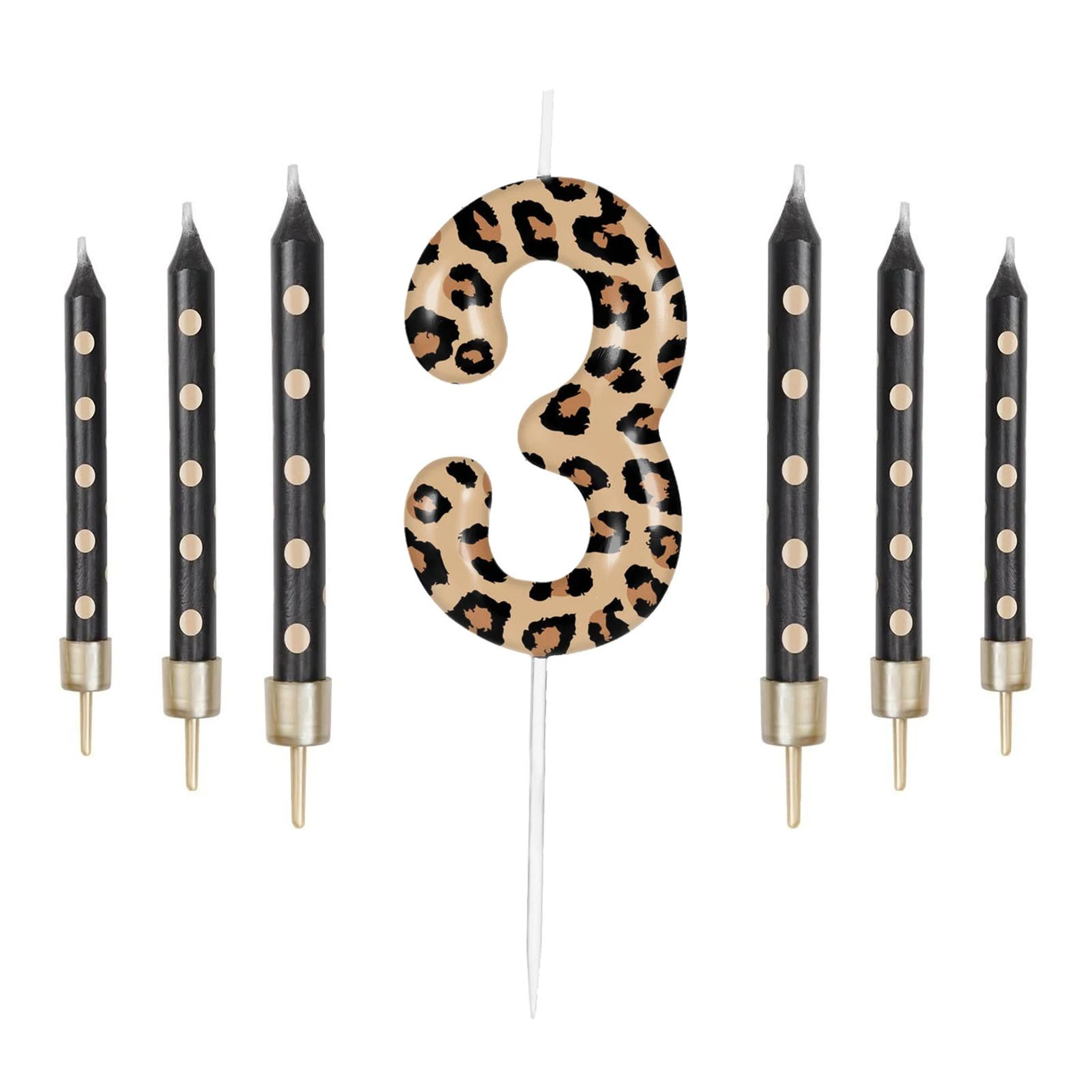 Racing Car Number Birthday Cake Candles And Cake Topper Set 18