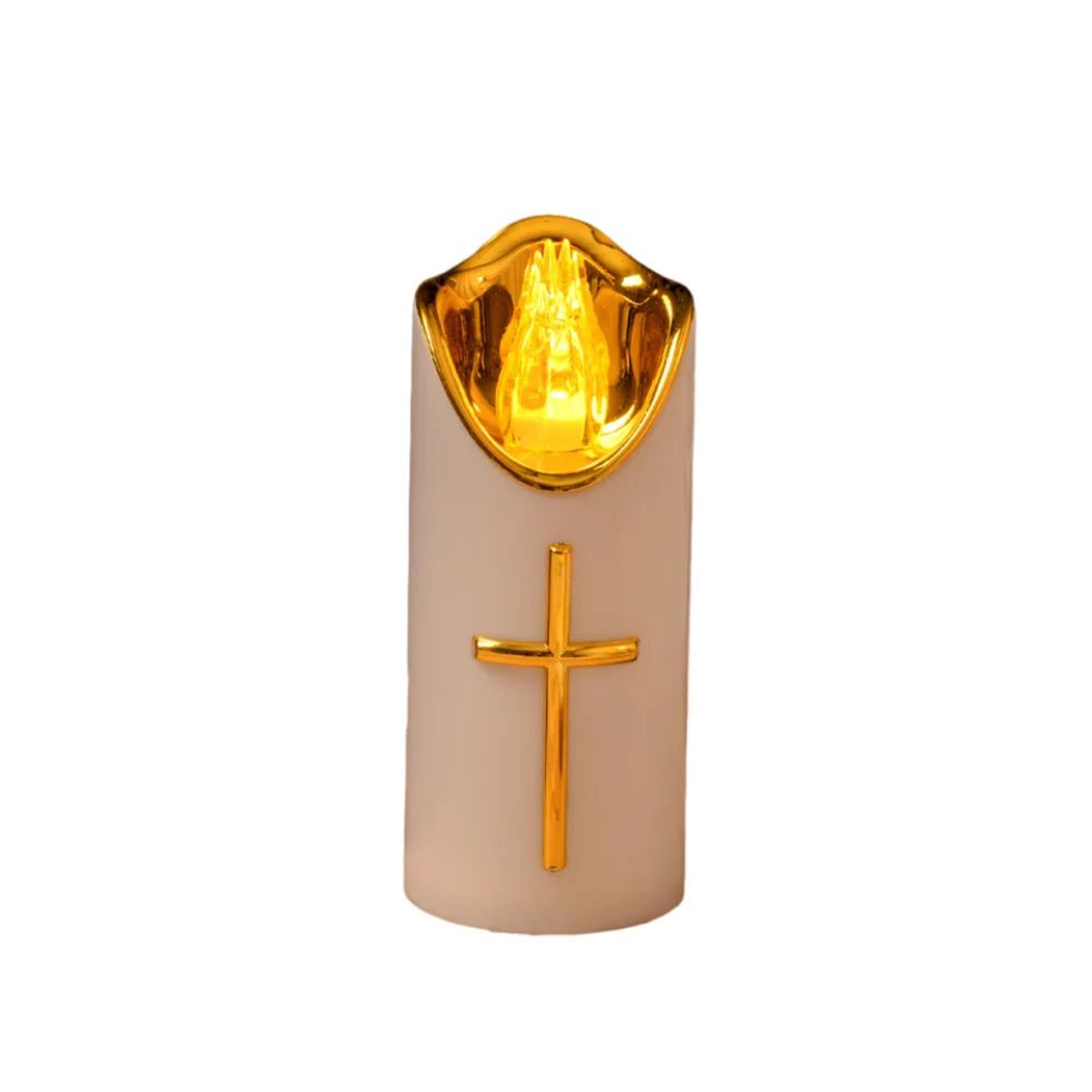 Reusable Christian Cross LED Flameless Candle 7