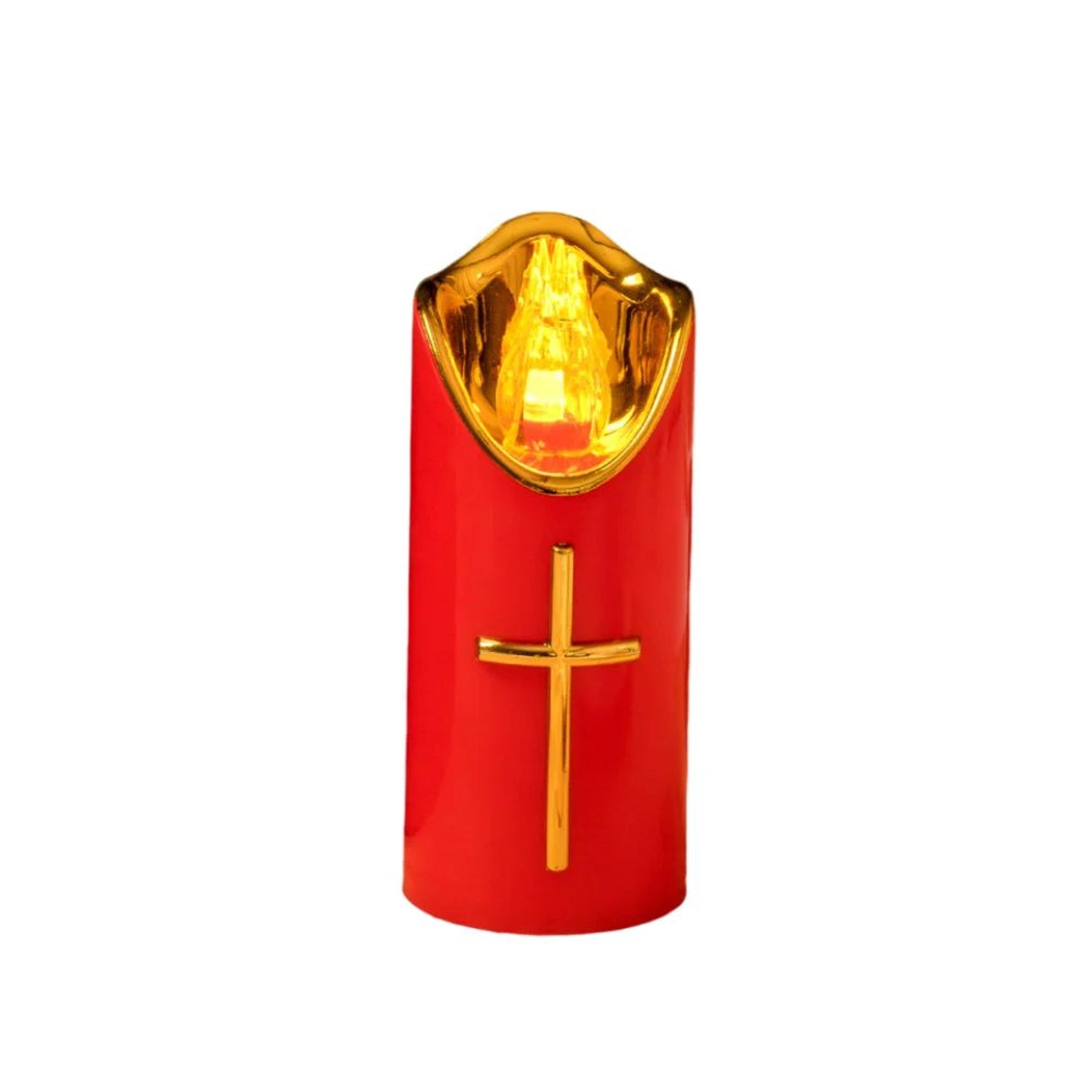Reusable Christian Cross LED Flameless Candle 8