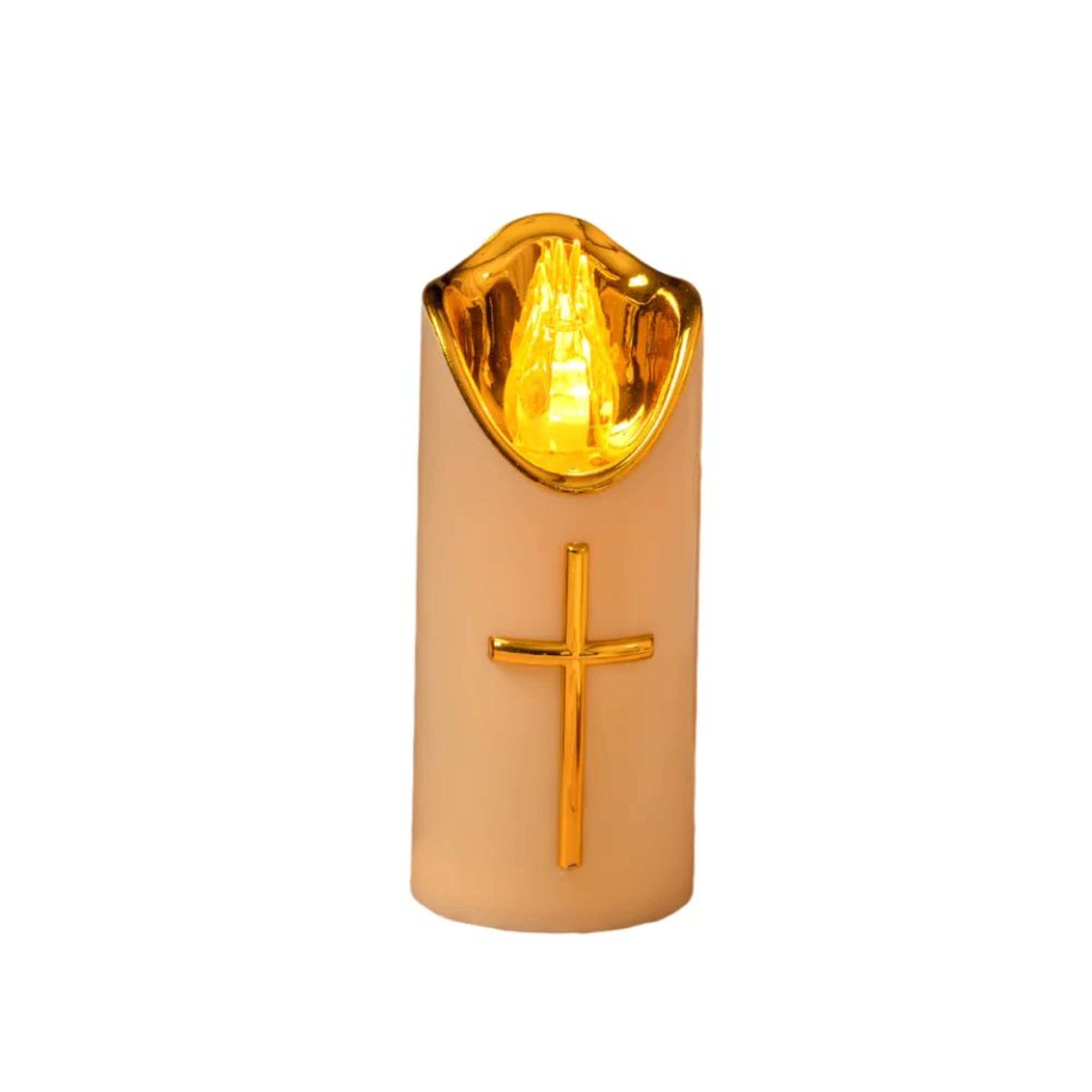 Reusable Christian Cross LED Flameless Candle 9