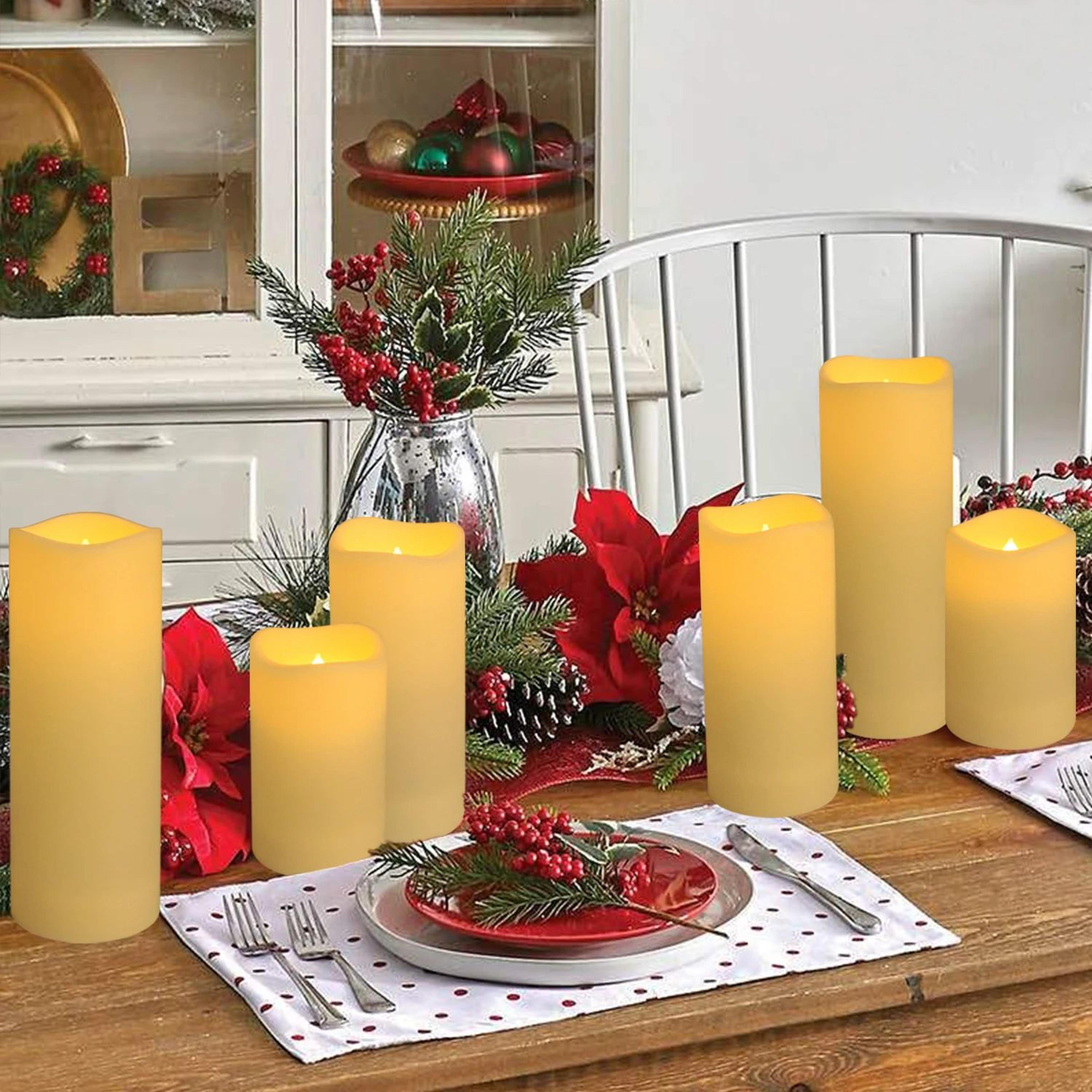 Waterproof LED Flameless Candle Light Set For Home Decor 4