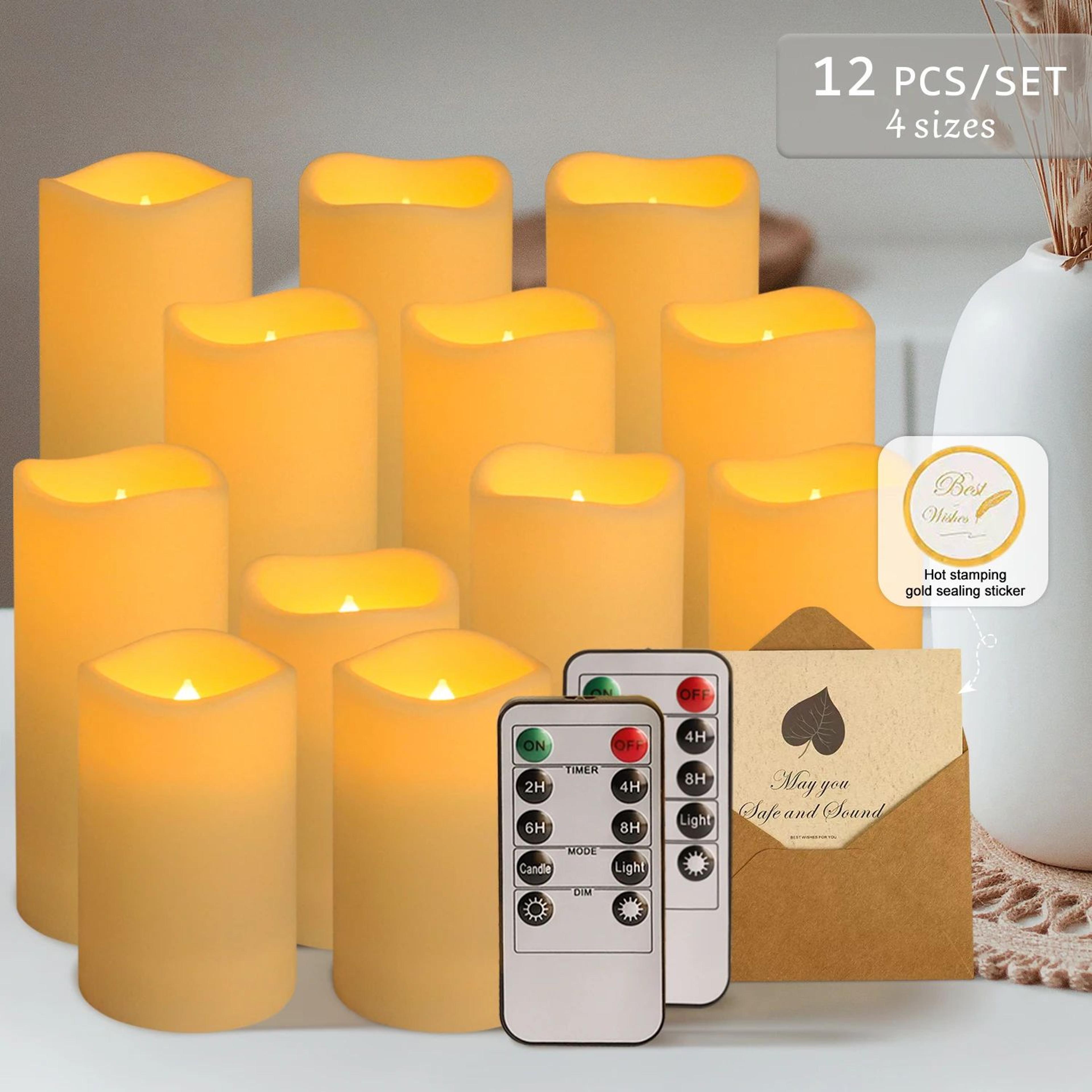 Waterproof LED Flameless Candle Light Set For Home Decor 11