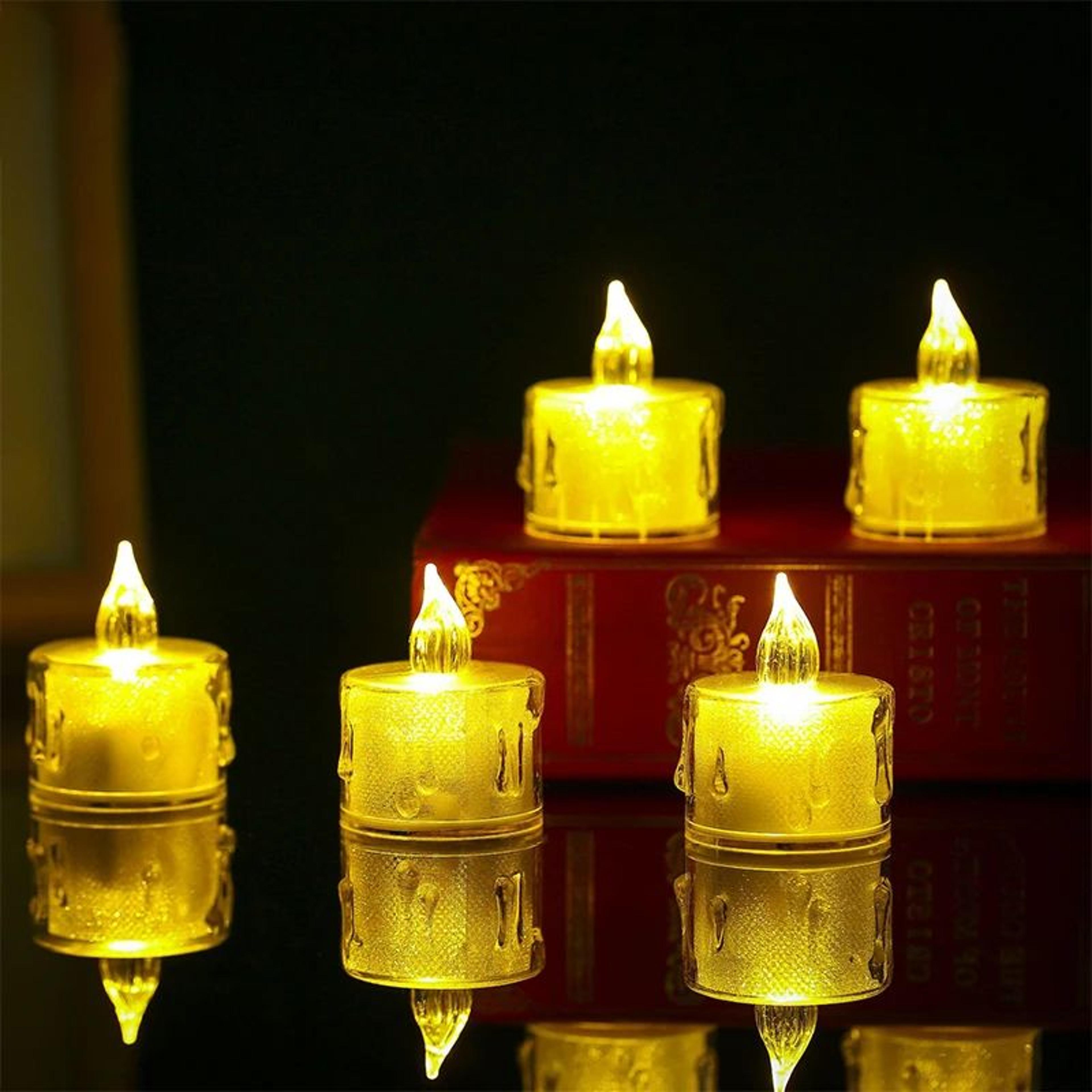 Crystal LED Flameless Candle Mini Night Light 3