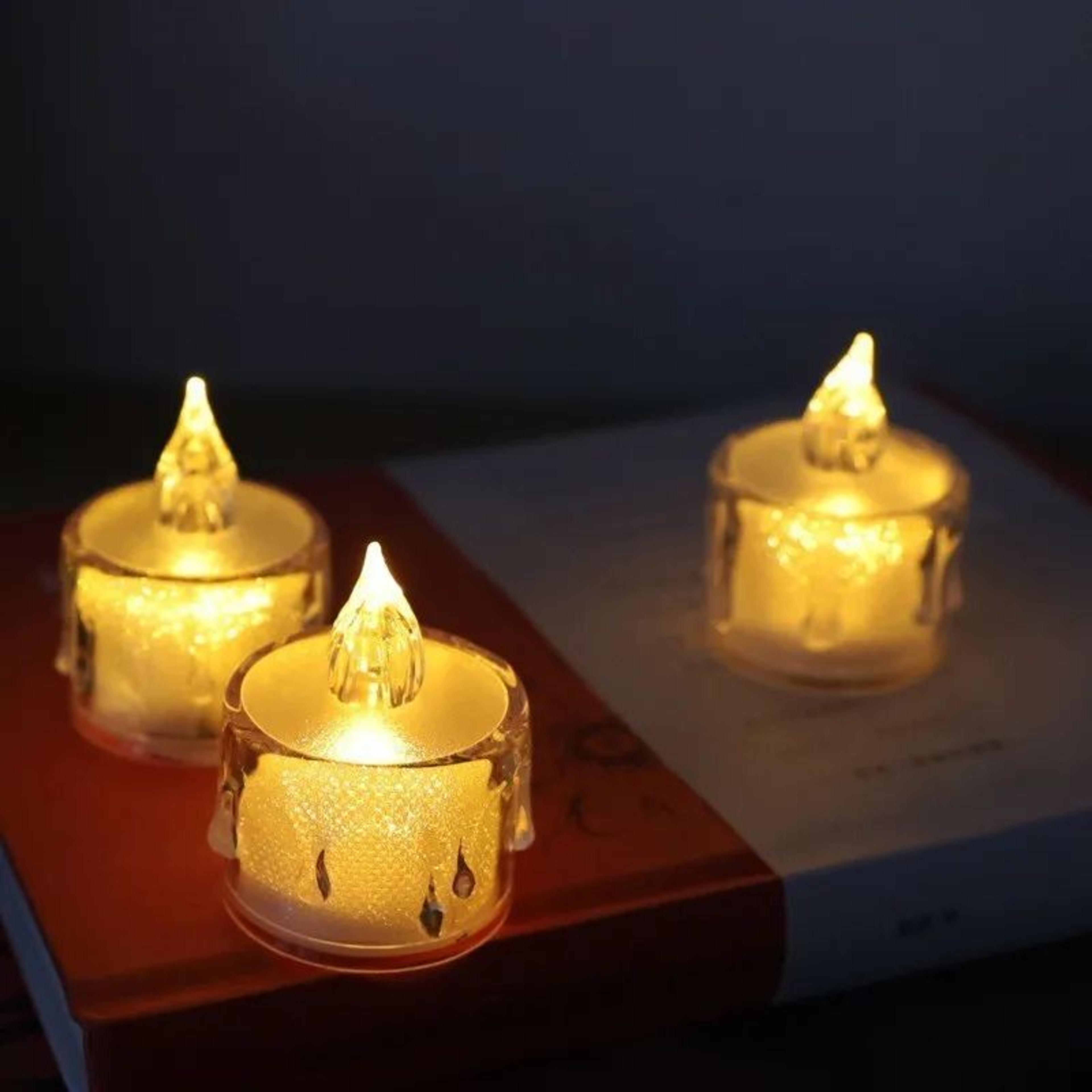 Crystal LED Flameless Candle Mini Night Light 4
