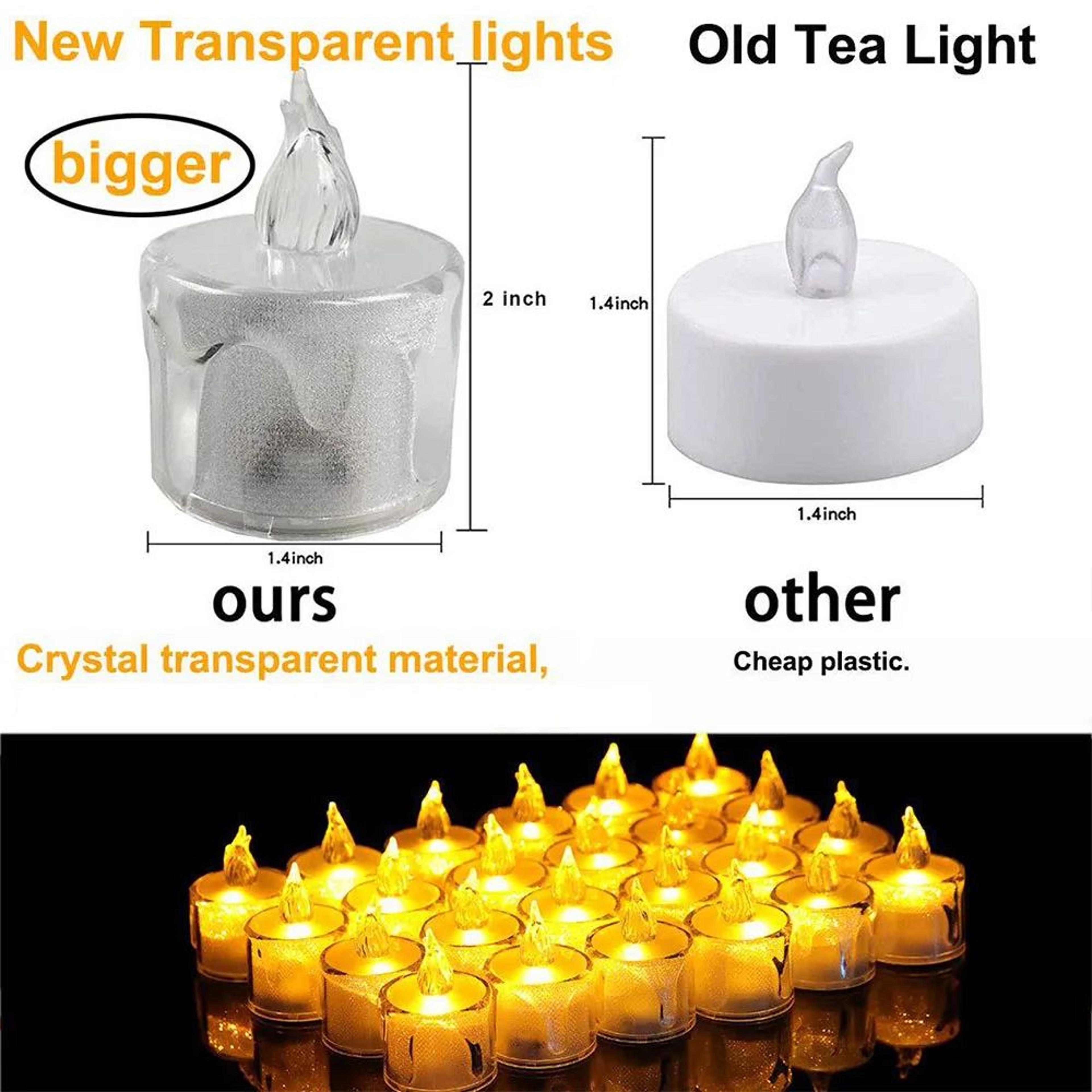 Crystal LED Flameless Candle Mini Night Light 9