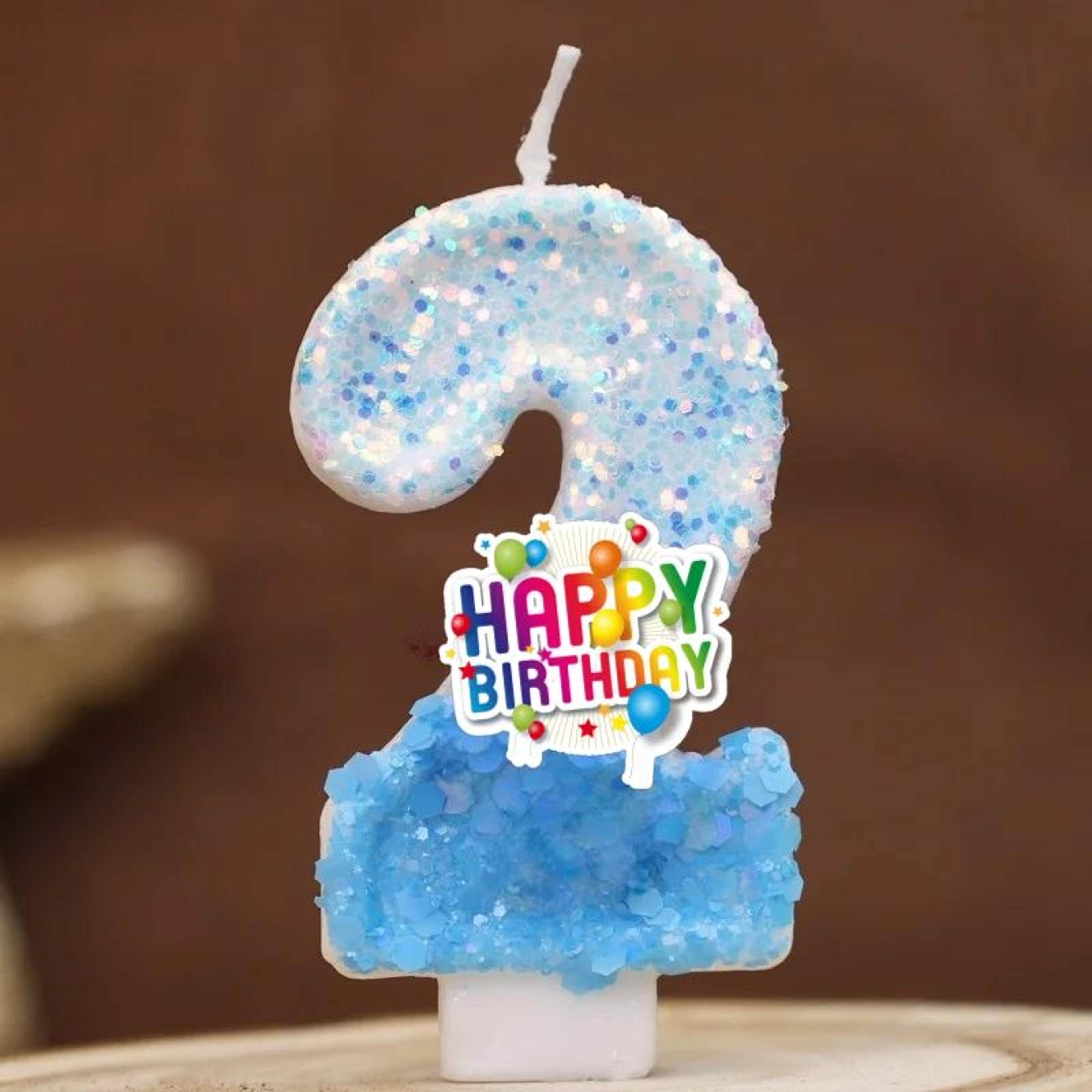 Colorful Number Birthday Cake Candle 0 To 9 Party Topper 3