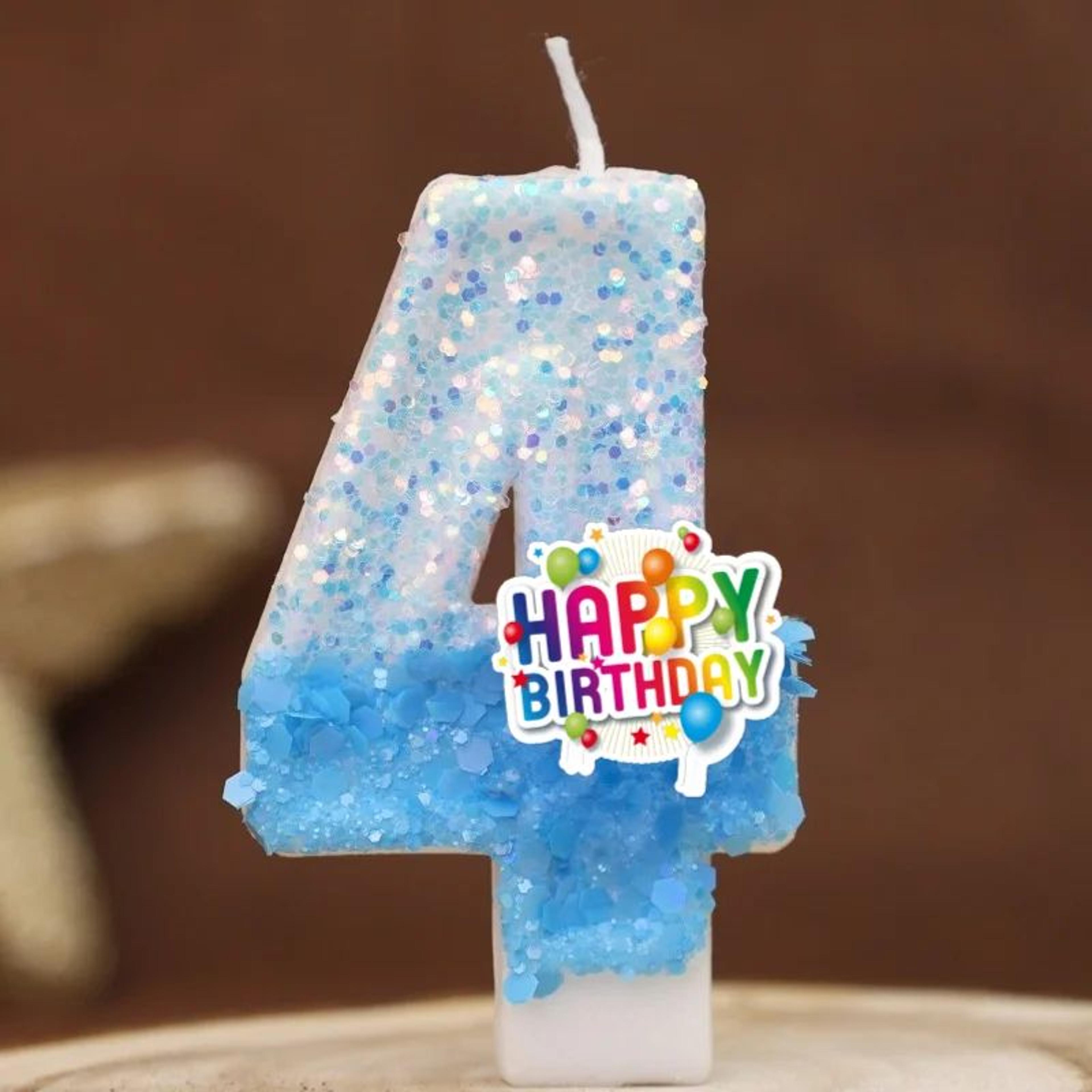 Colorful Number Birthday Cake Candle 0 To 9 Party Topper 5