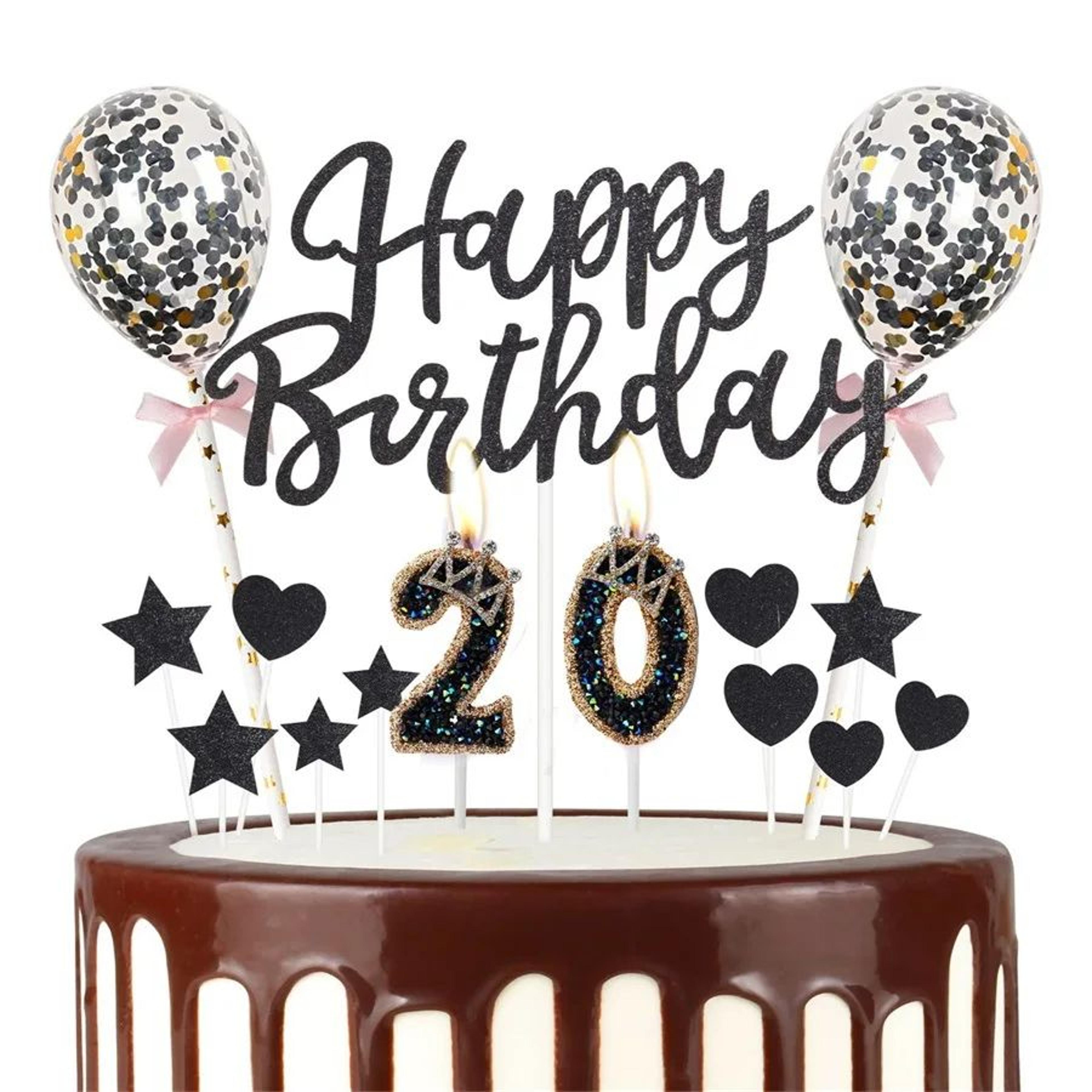 Luxury Rhinestone Crown Number Birthday Candle Cake Topper 3