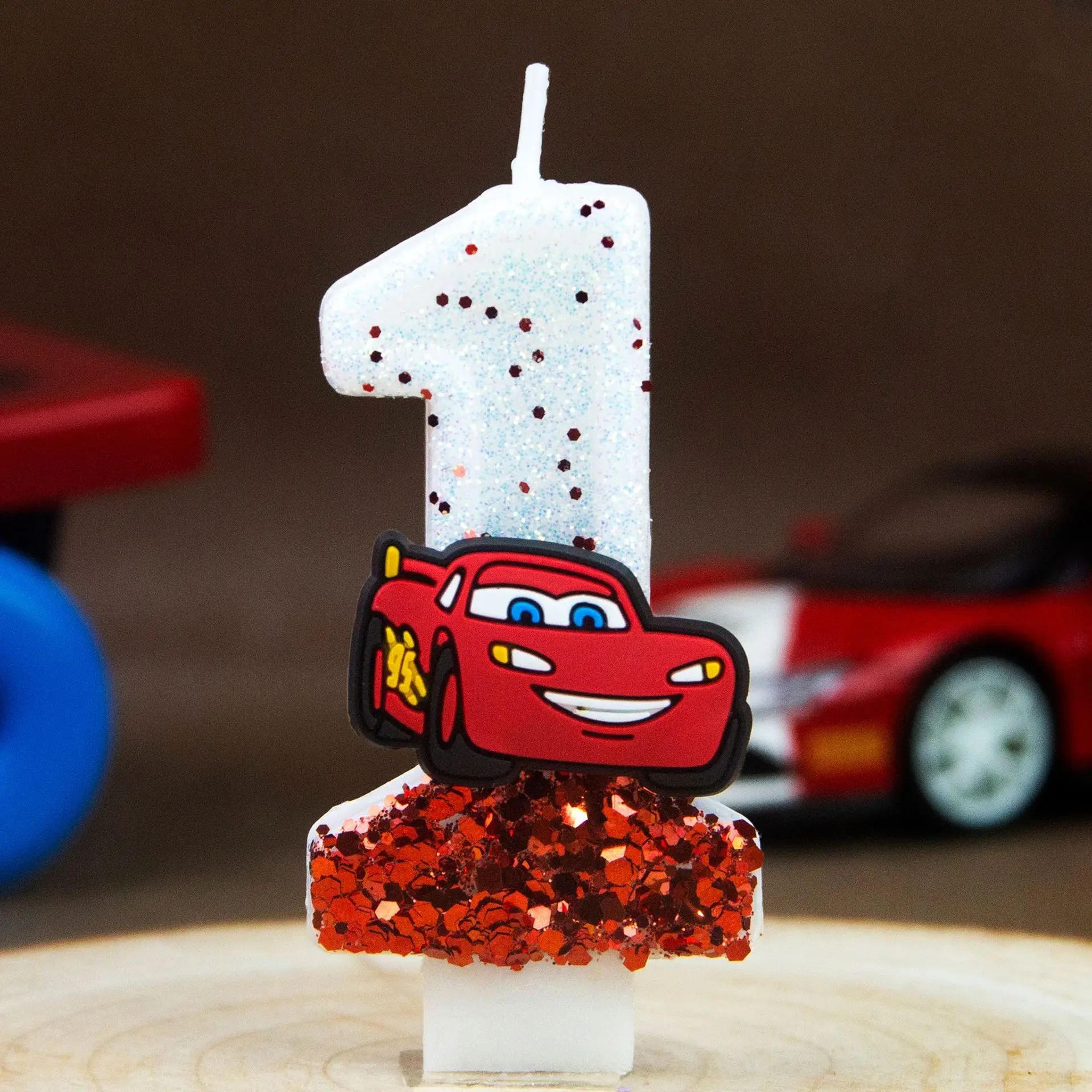 Racing Car Number Birthday Candle Cake Topper 0 To 9 7