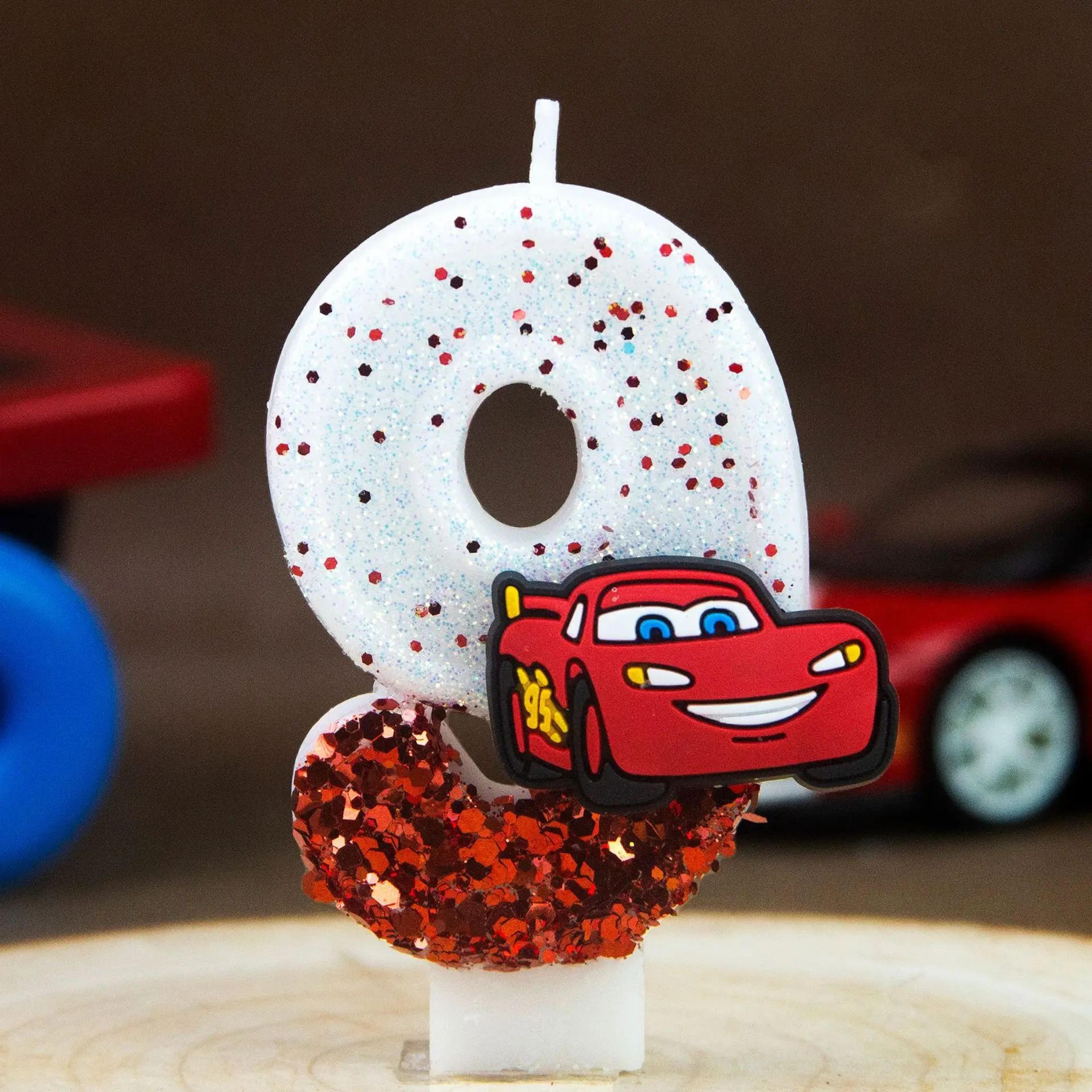 Racing Car Number Birthday Candle Cake Topper 0 To 9 15
