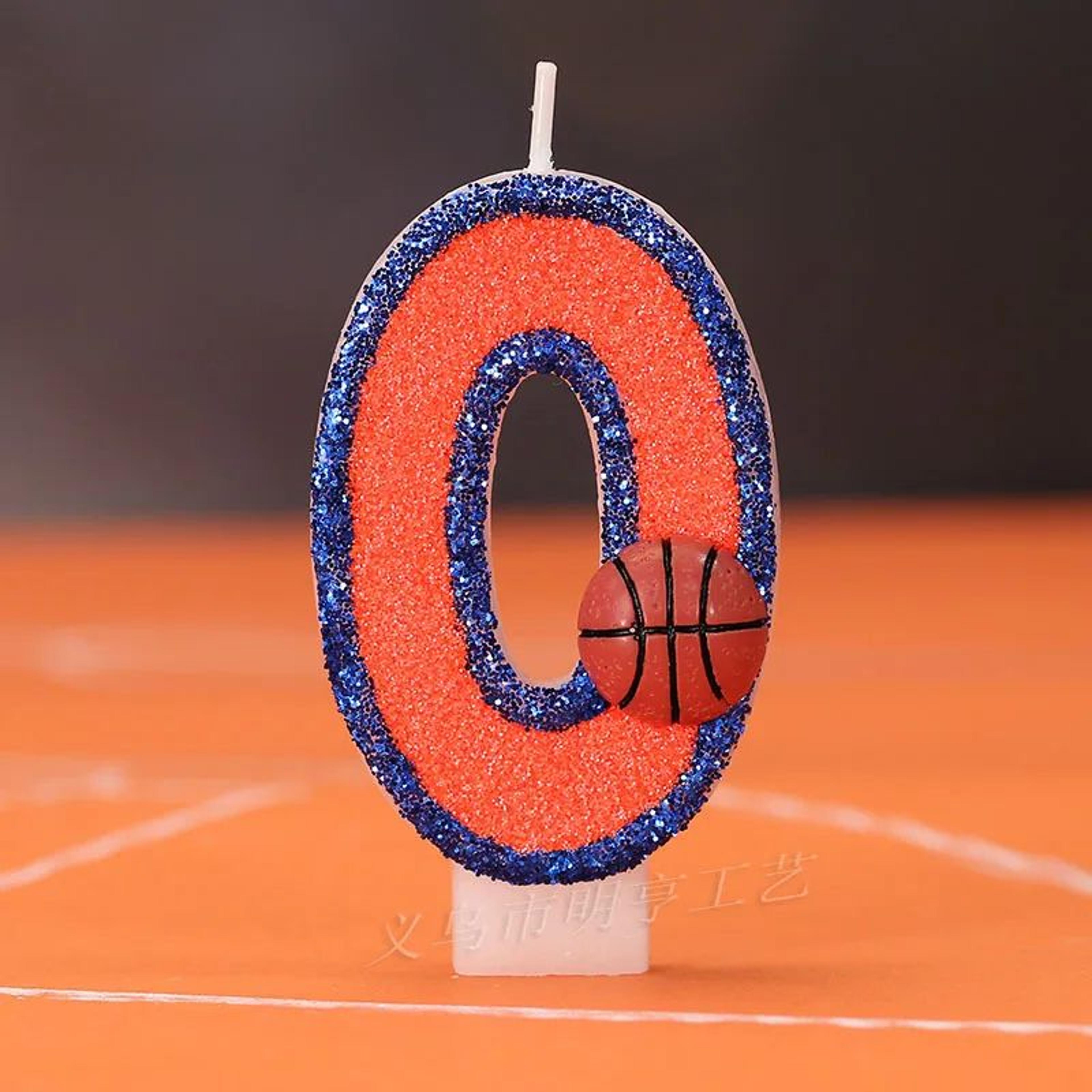Basketball Number Birthday Candle 0 To 9 Cake Topper 4