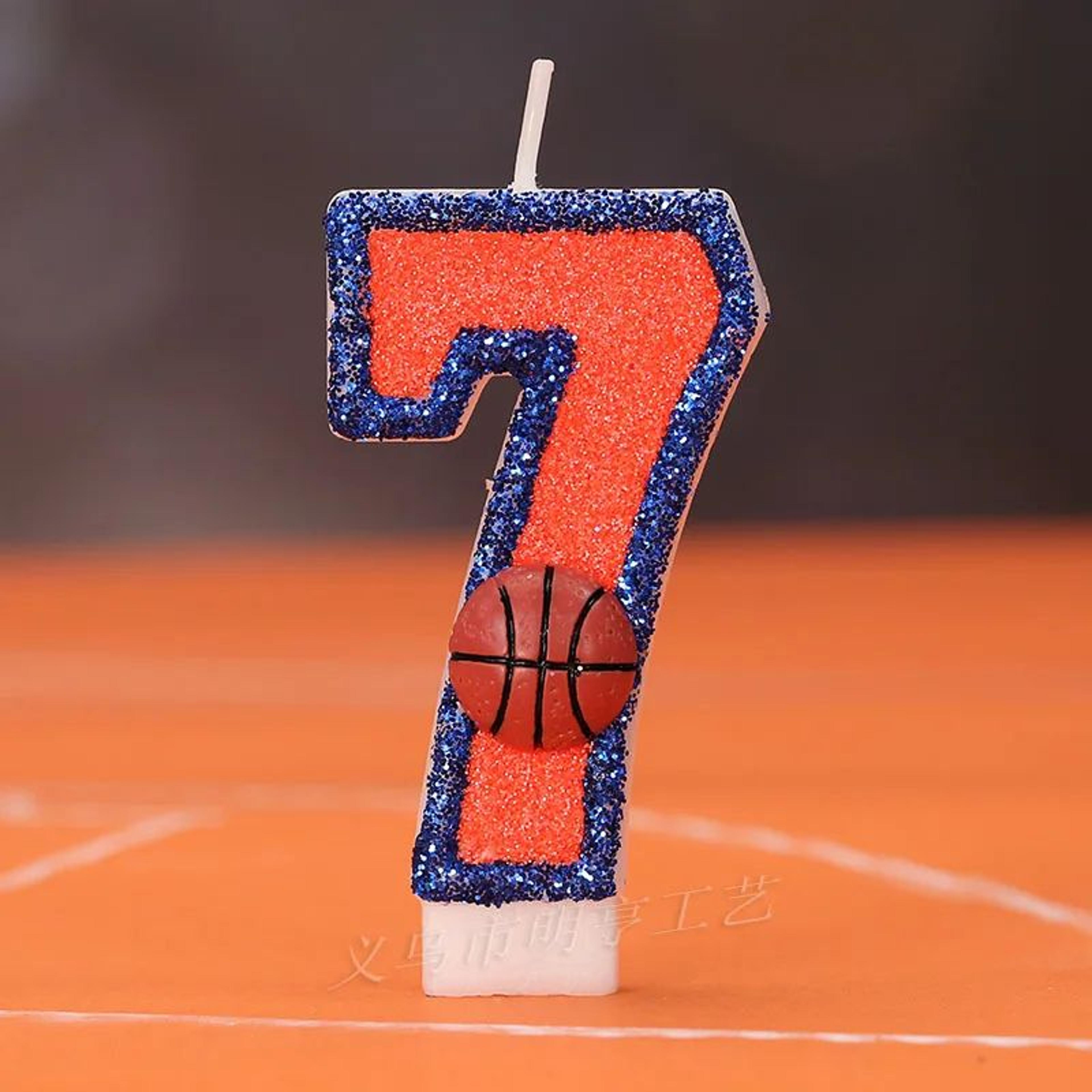 Basketball Number Birthday Candle 0 To 9 Cake Topper 11