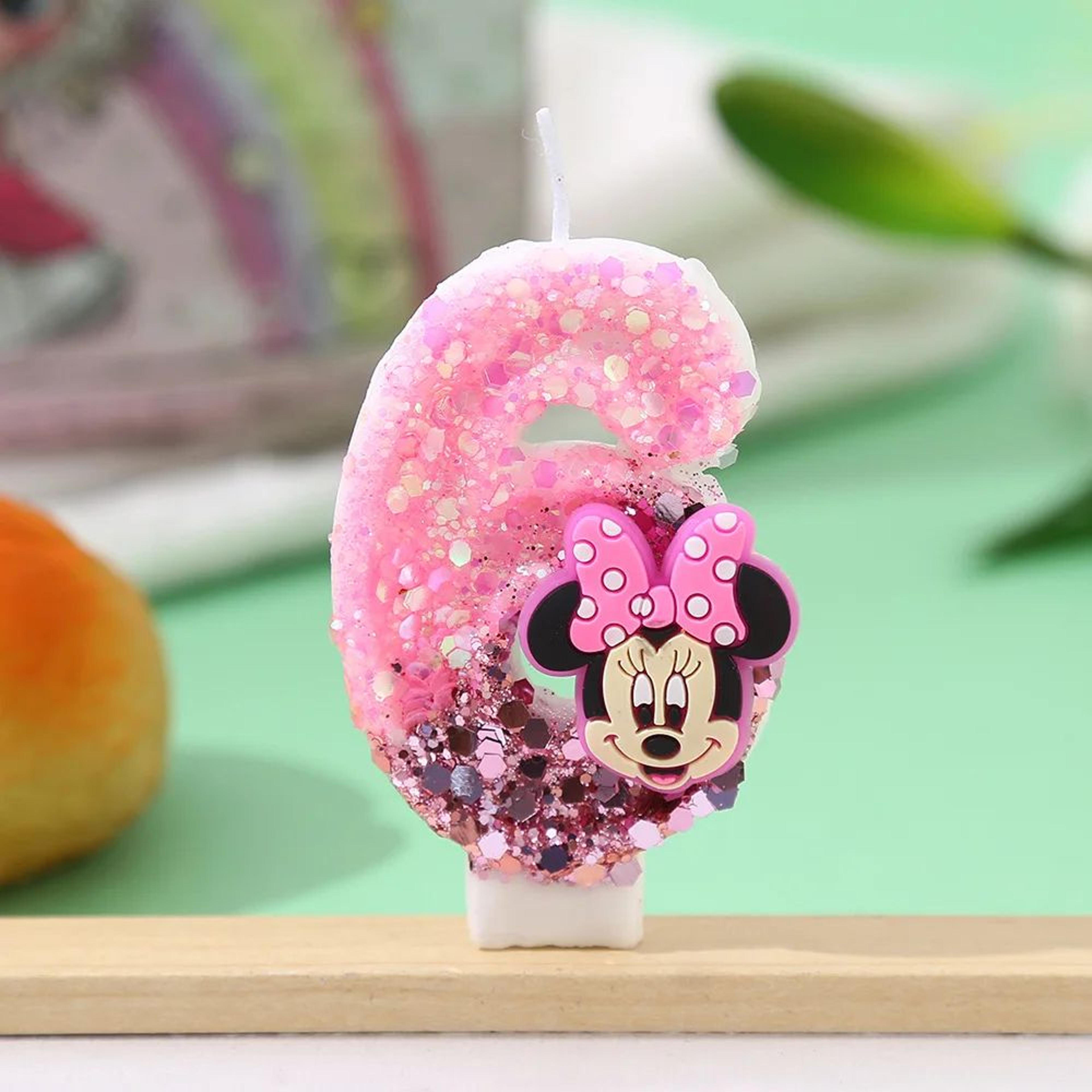 Cartoon Sequin Number Birthday Candle Cake Topper 0 To 9 10
