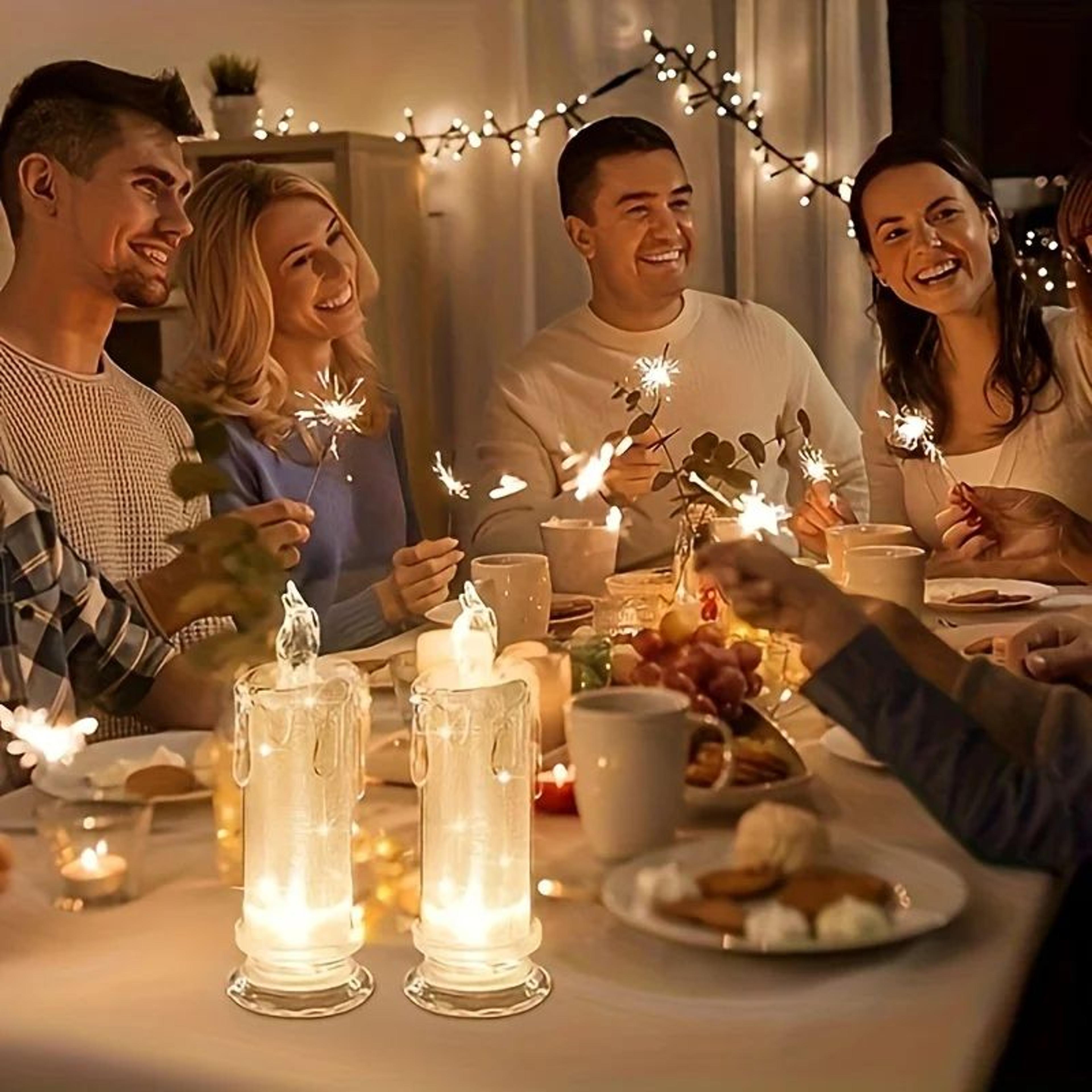 LED Flameless Candles Battery Included Set For Home Decor 4
