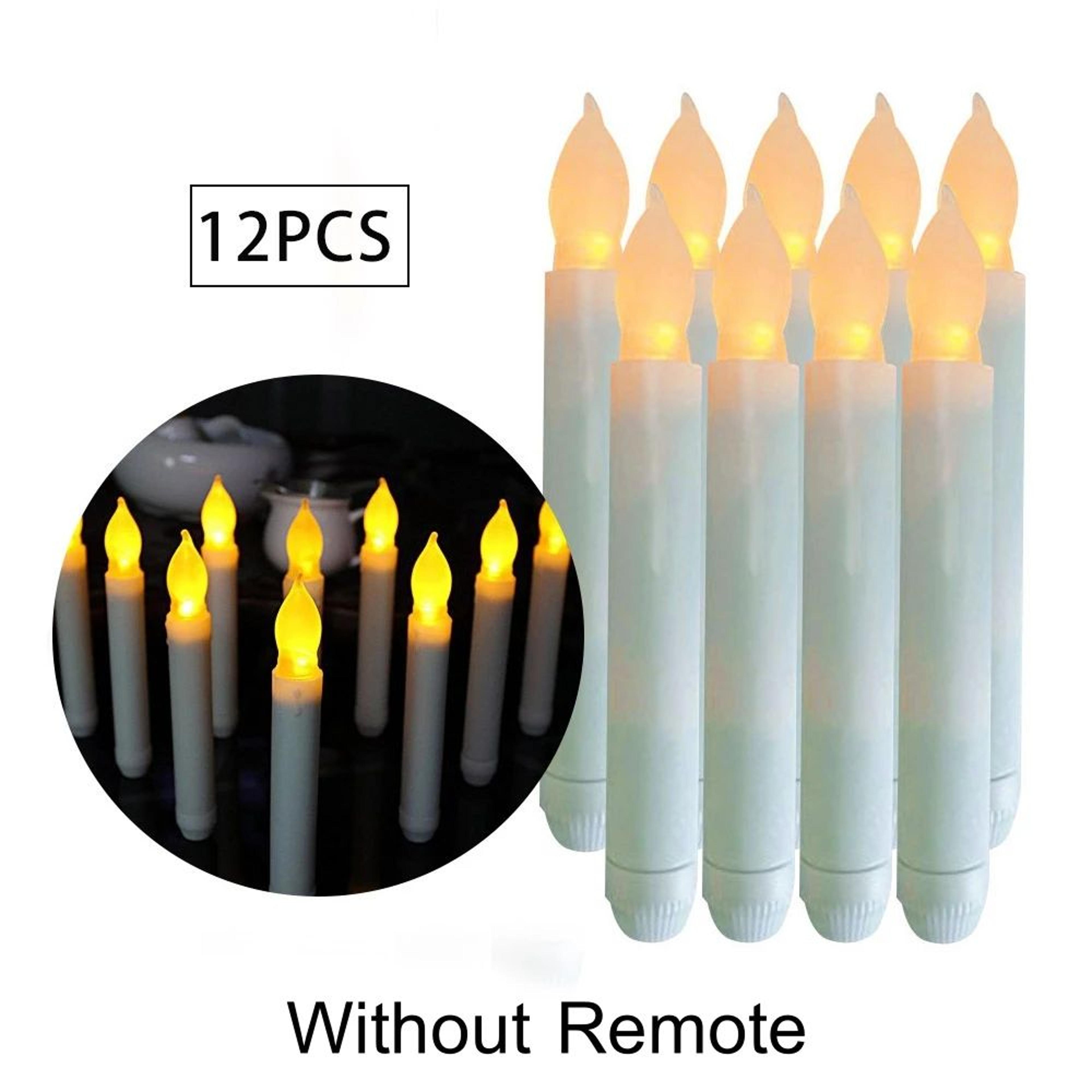 12 Piece Flameless LED Taper Candles Battery Operated For Home And Event Decor 6