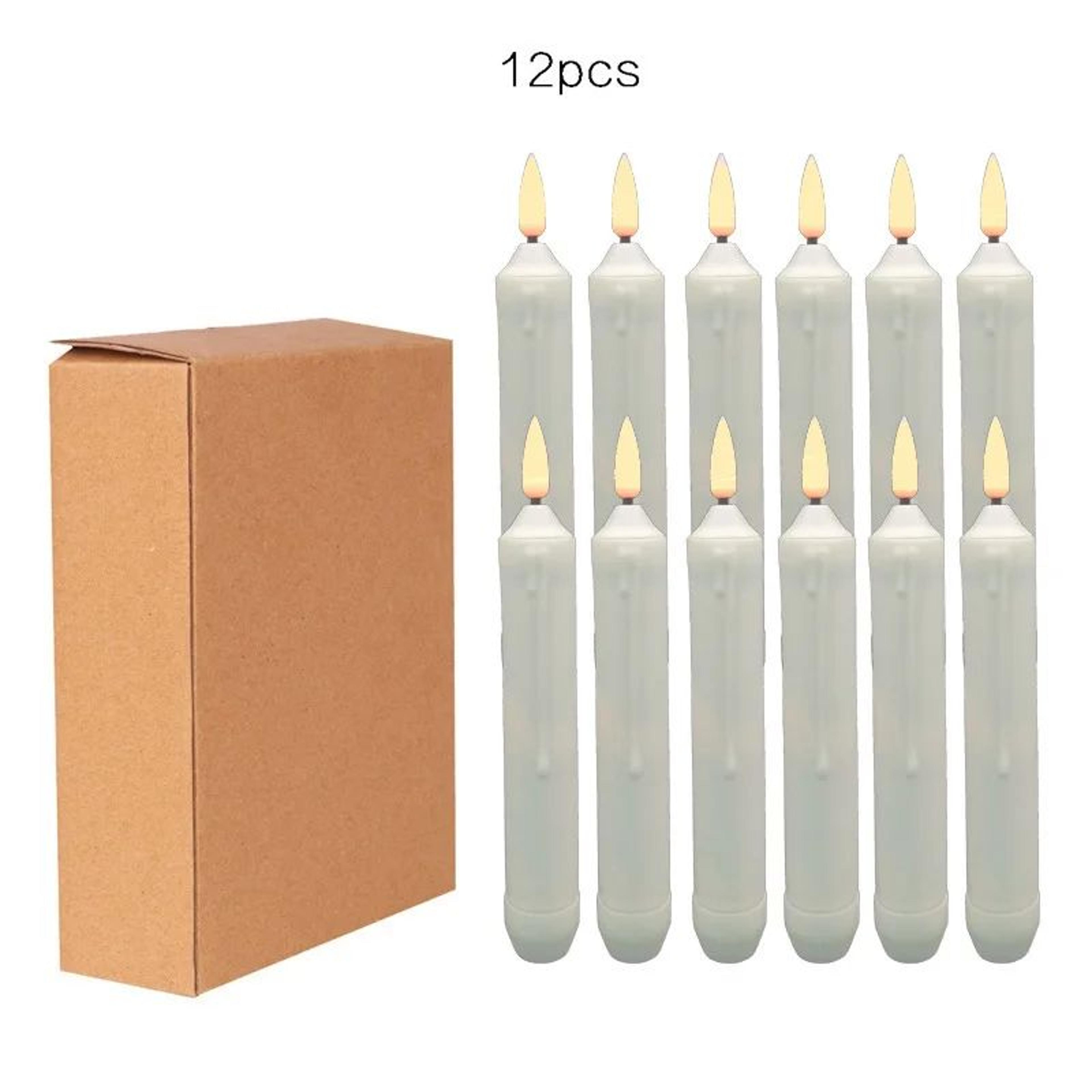 12 Piece Flameless LED Taper Candles Battery Operated For Home And Event Decor 8