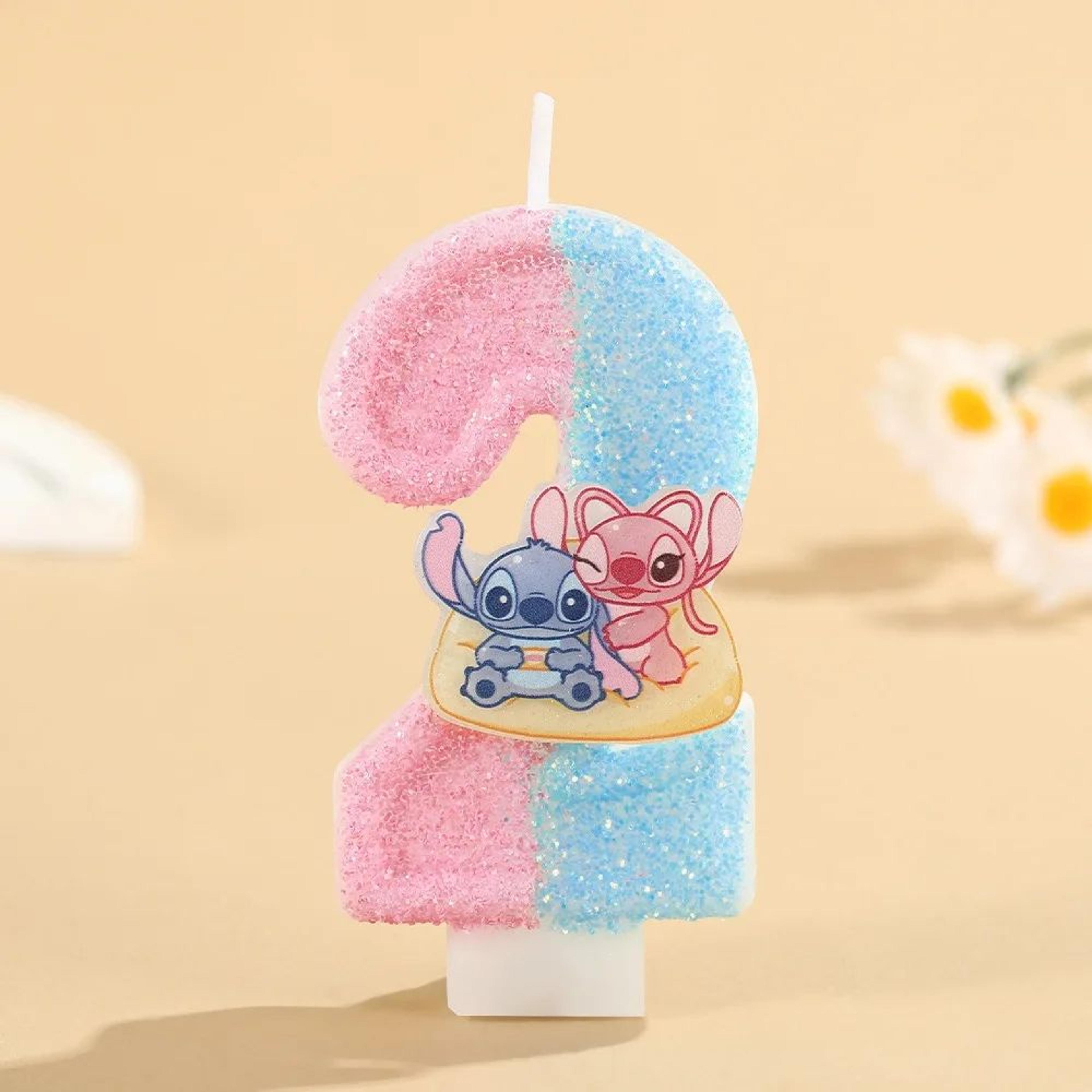 Cartoon Stitch Number Birthday Candle For Cake Decoration 6