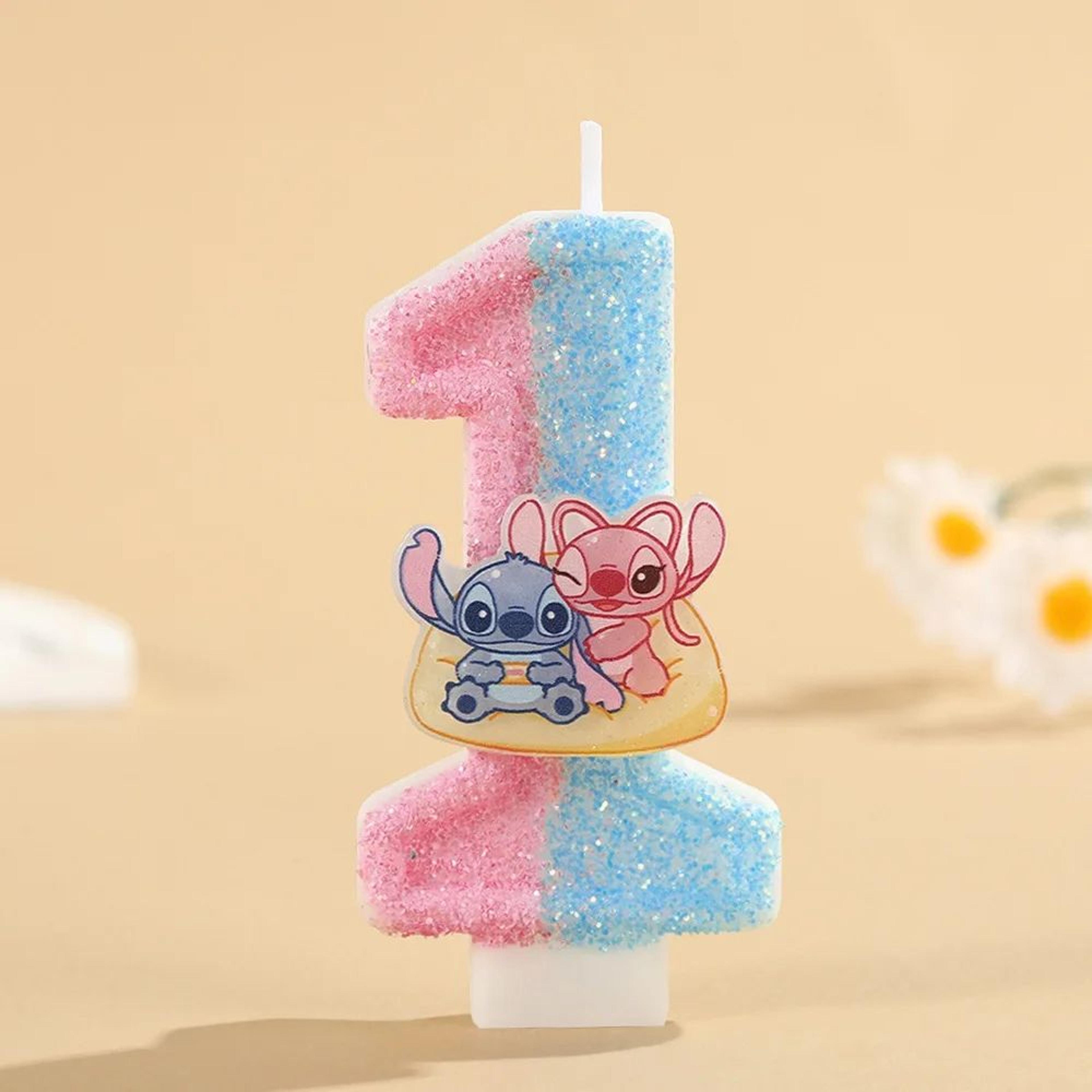 Cartoon Stitch Number Birthday Candle For Cake Decoration 5
