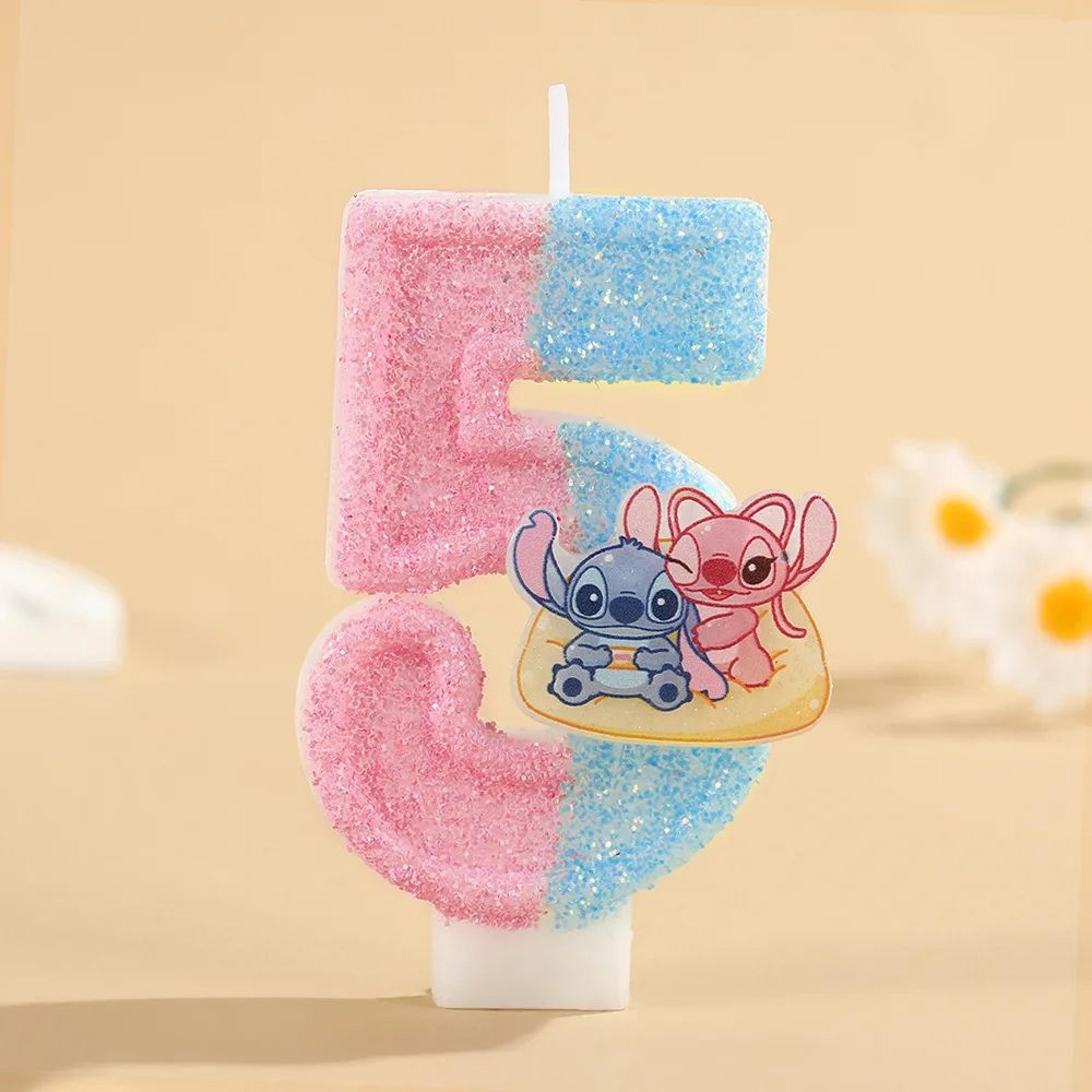 Cartoon Stitch Number Birthday Candle For Cake Decoration 9