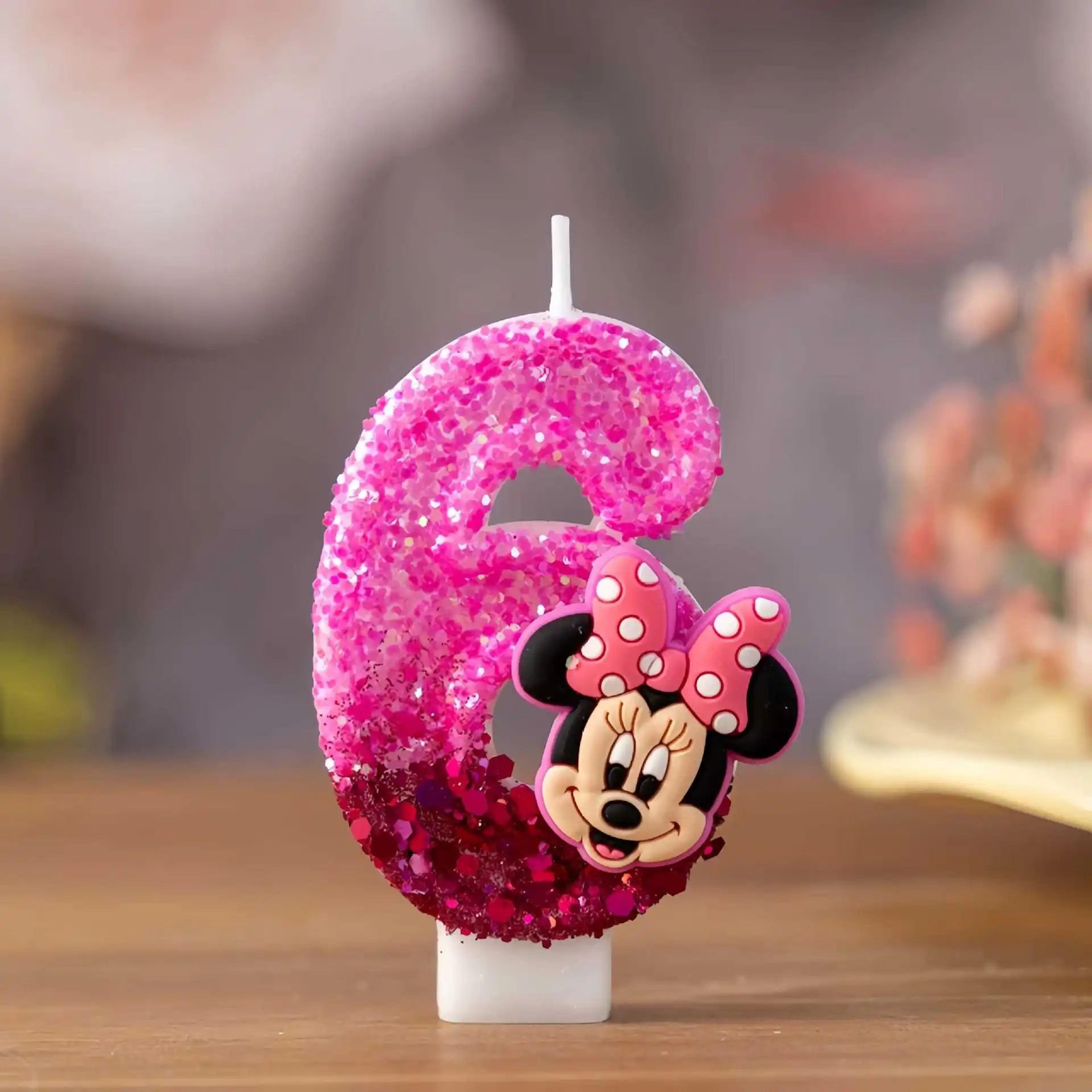 Cute Minnie Number Birthday Candle For Cake Decoration 12