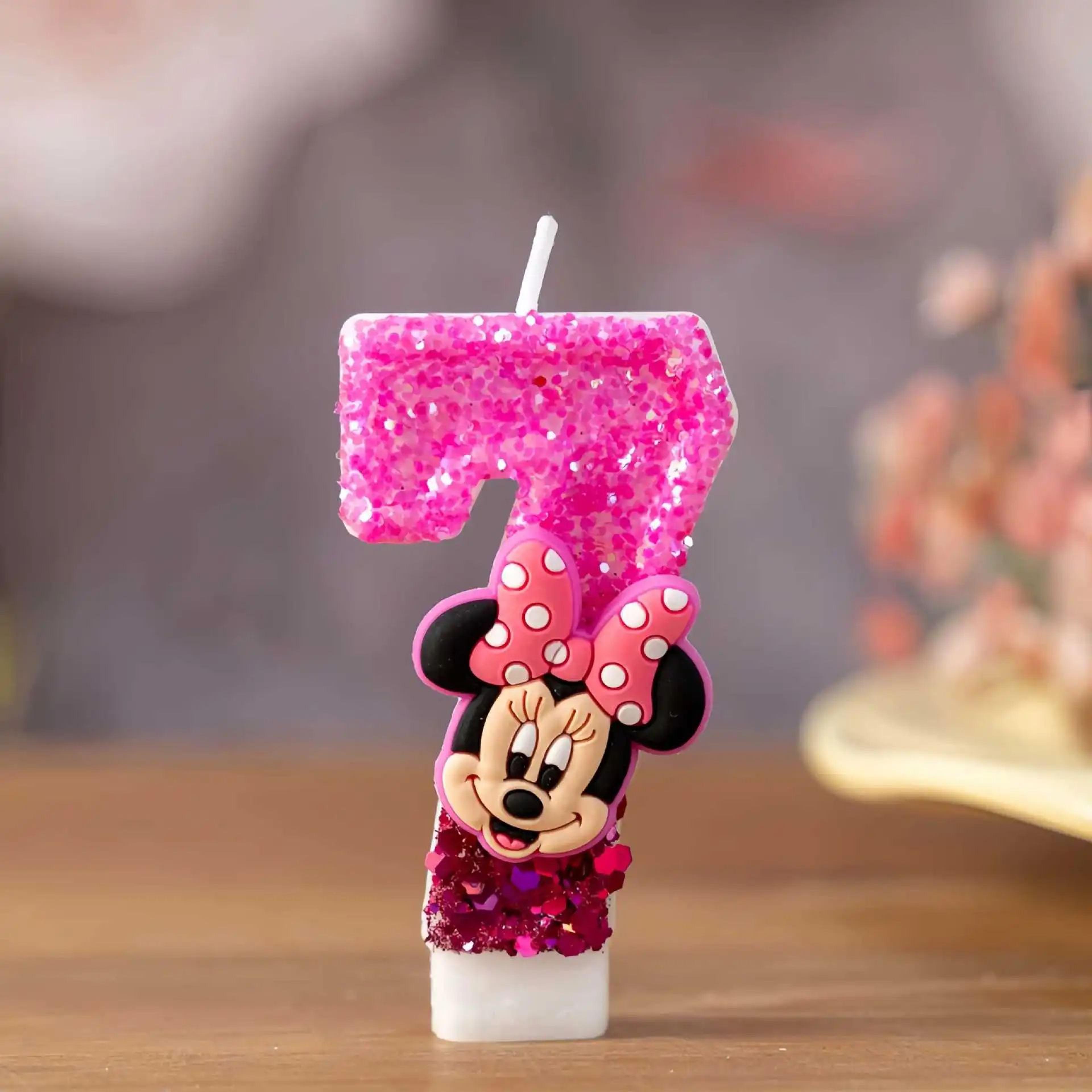 Cute Minnie Number Birthday Candle For Cake Decoration 13