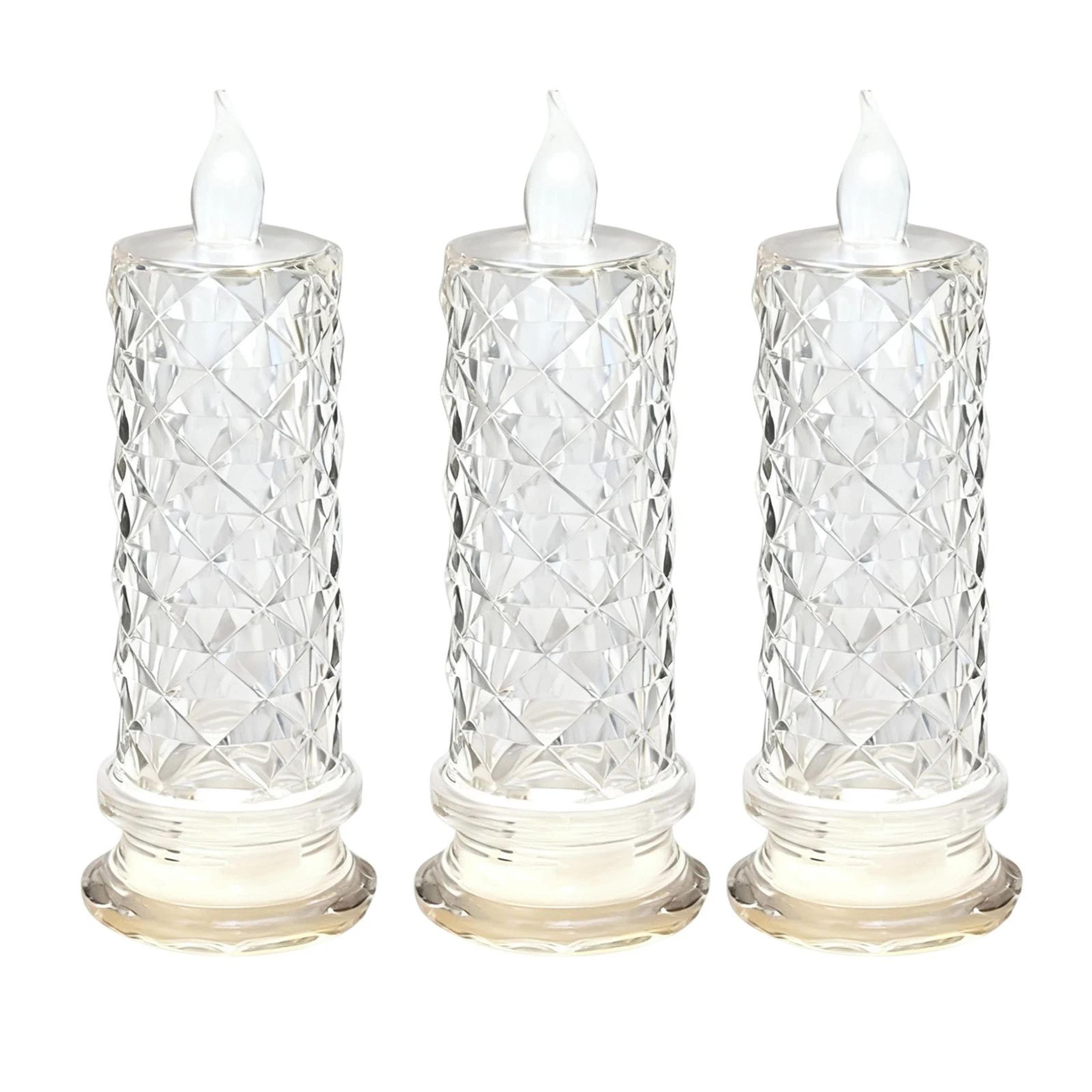 Rose Crystal Flameless LED Candle Decorative Light 7
