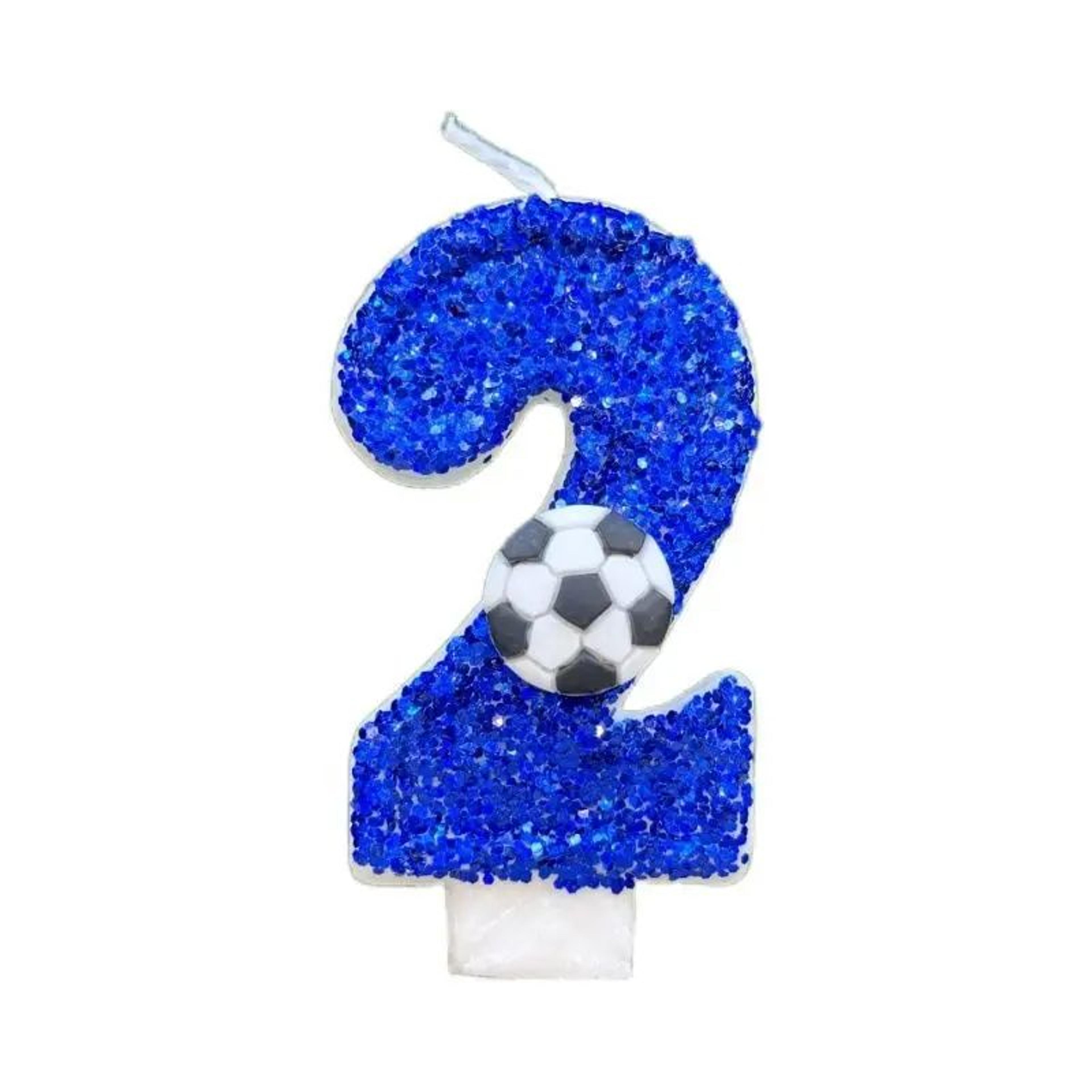 Football Number Birthday Candle Cake Topper 1