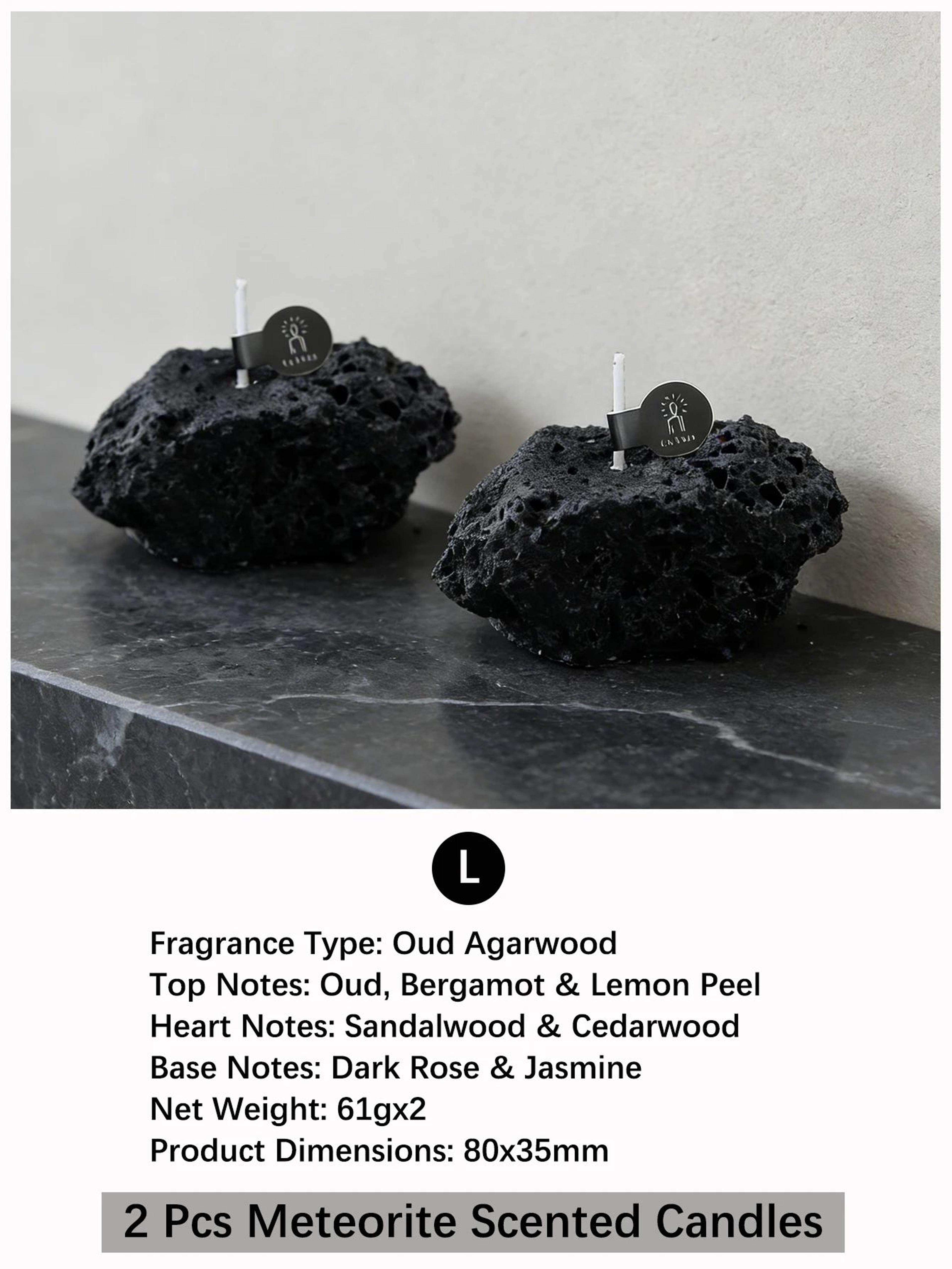 Handmade Meteorite Scented Candle With Oriental Woody Fragrance 7