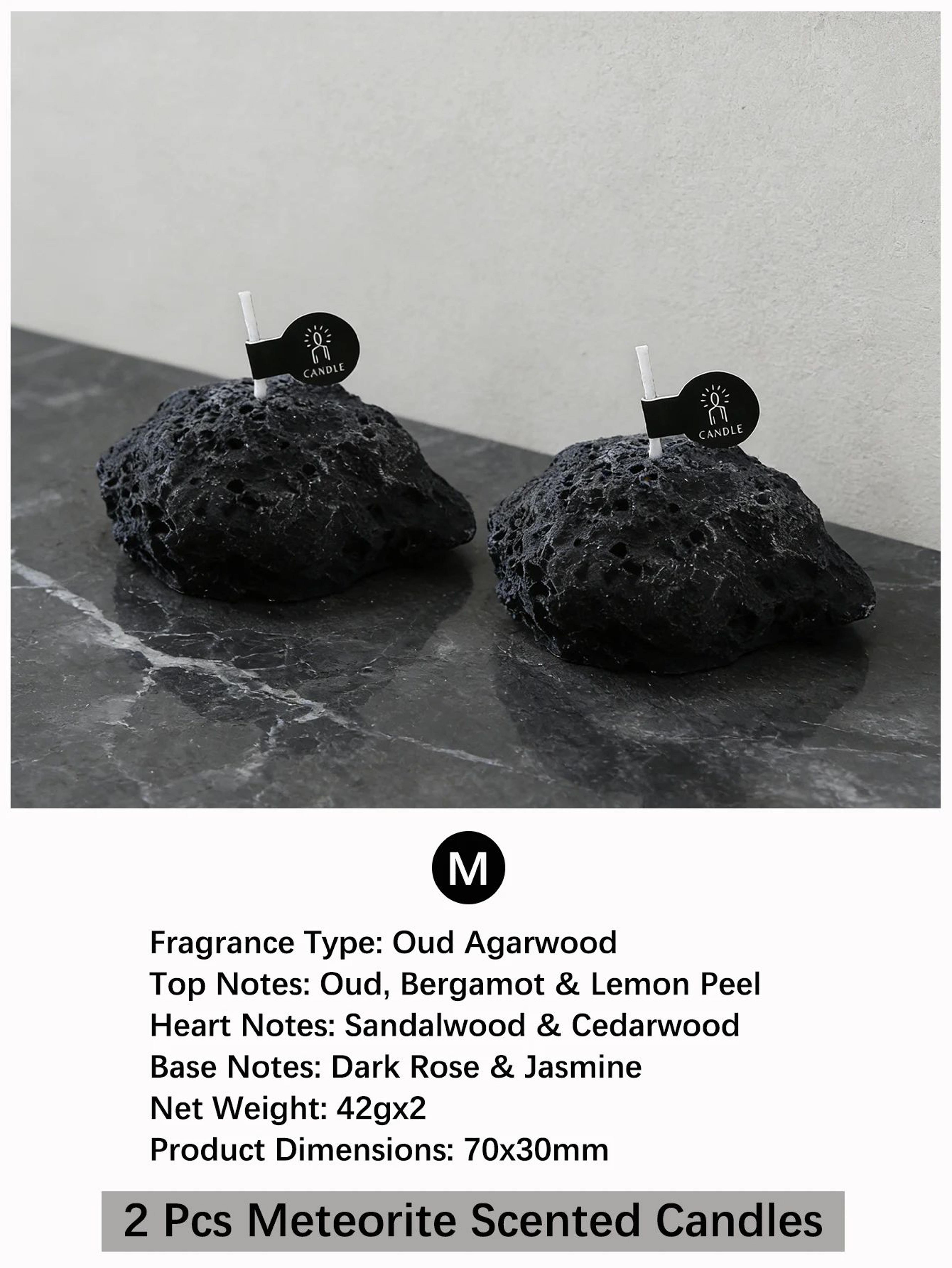 Handmade Meteorite Scented Candle With Oriental Woody Fragrance 8