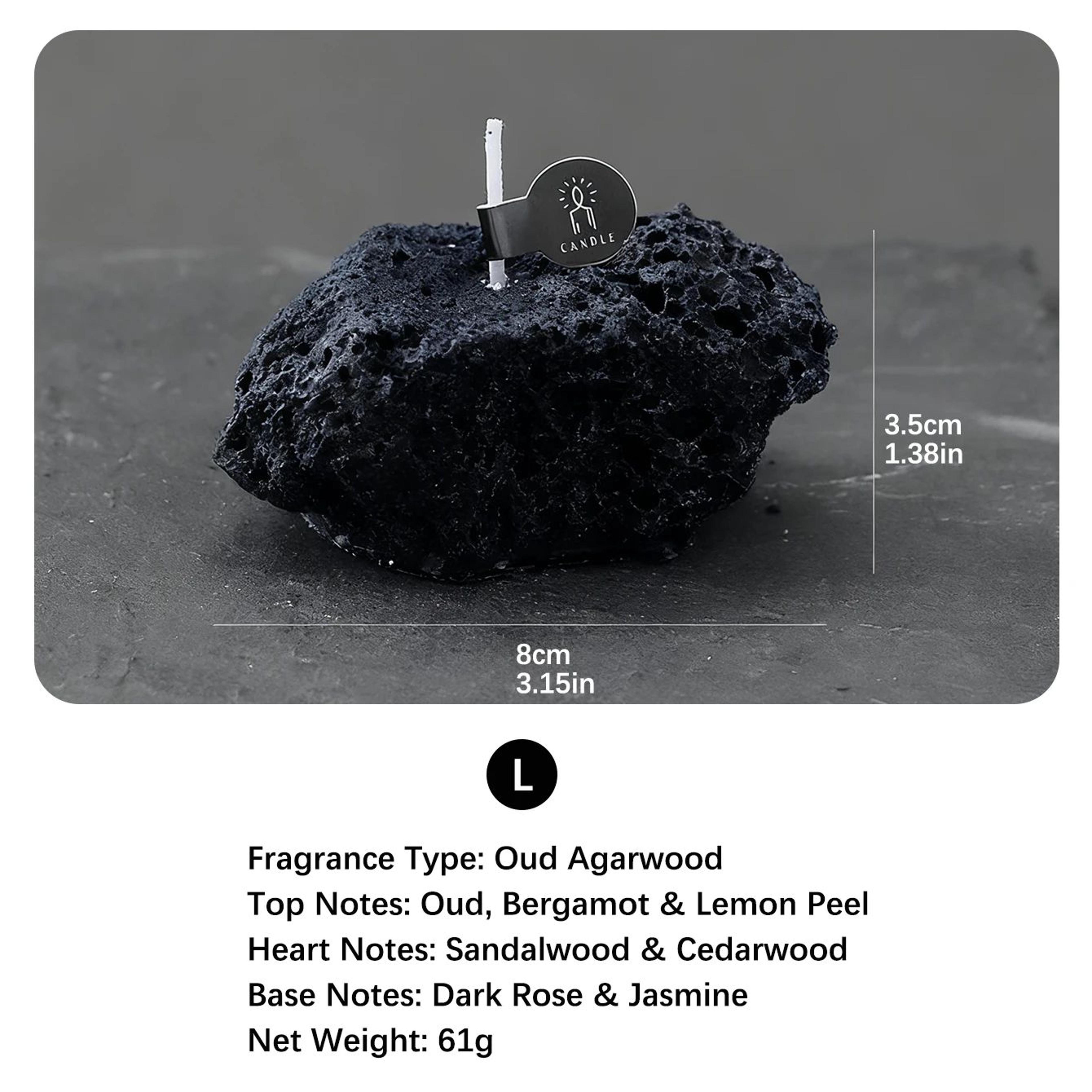 Handmade Meteorite Scented Candle With Oriental Woody Fragrance 9