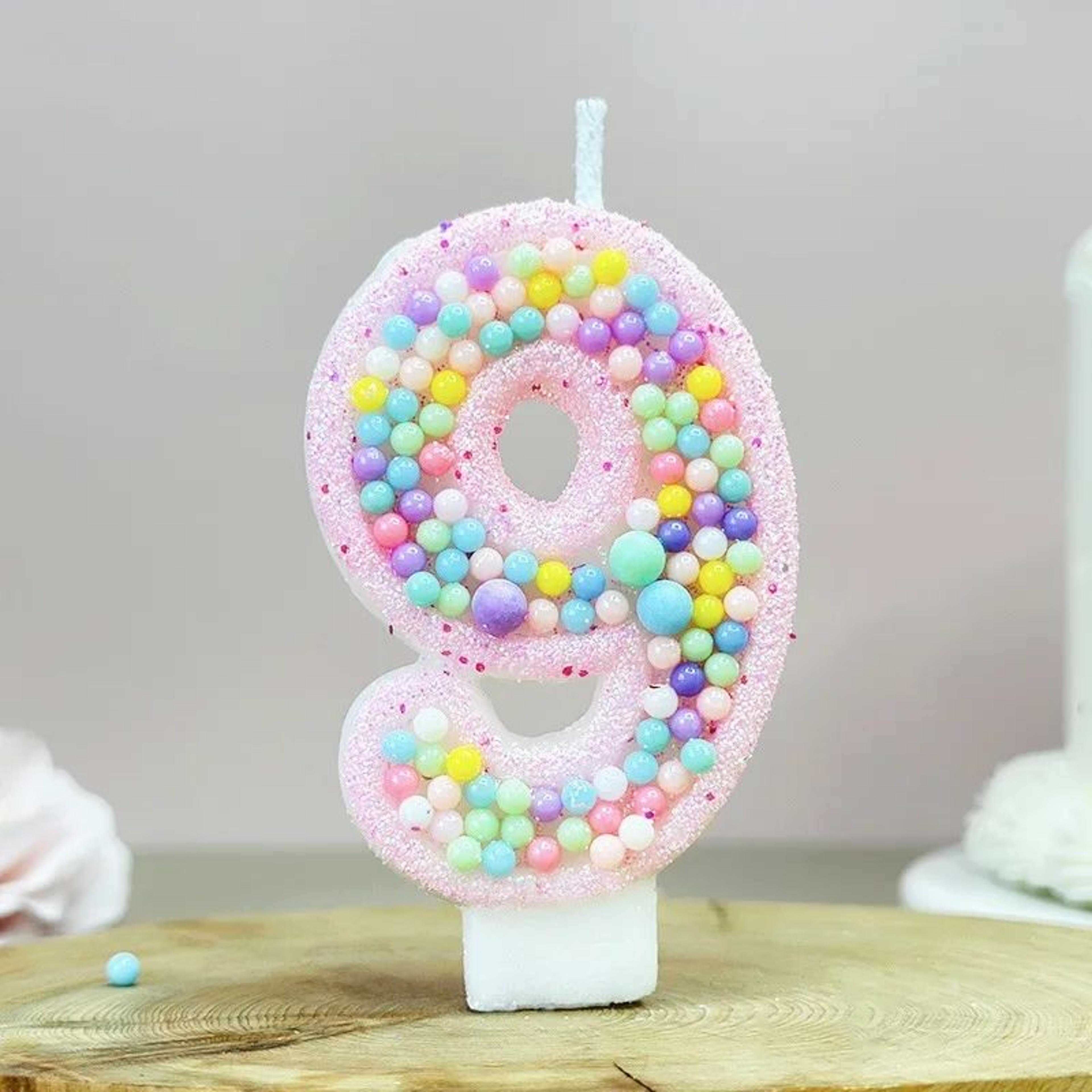 Macaron Number Birthday Cake Candle 2
