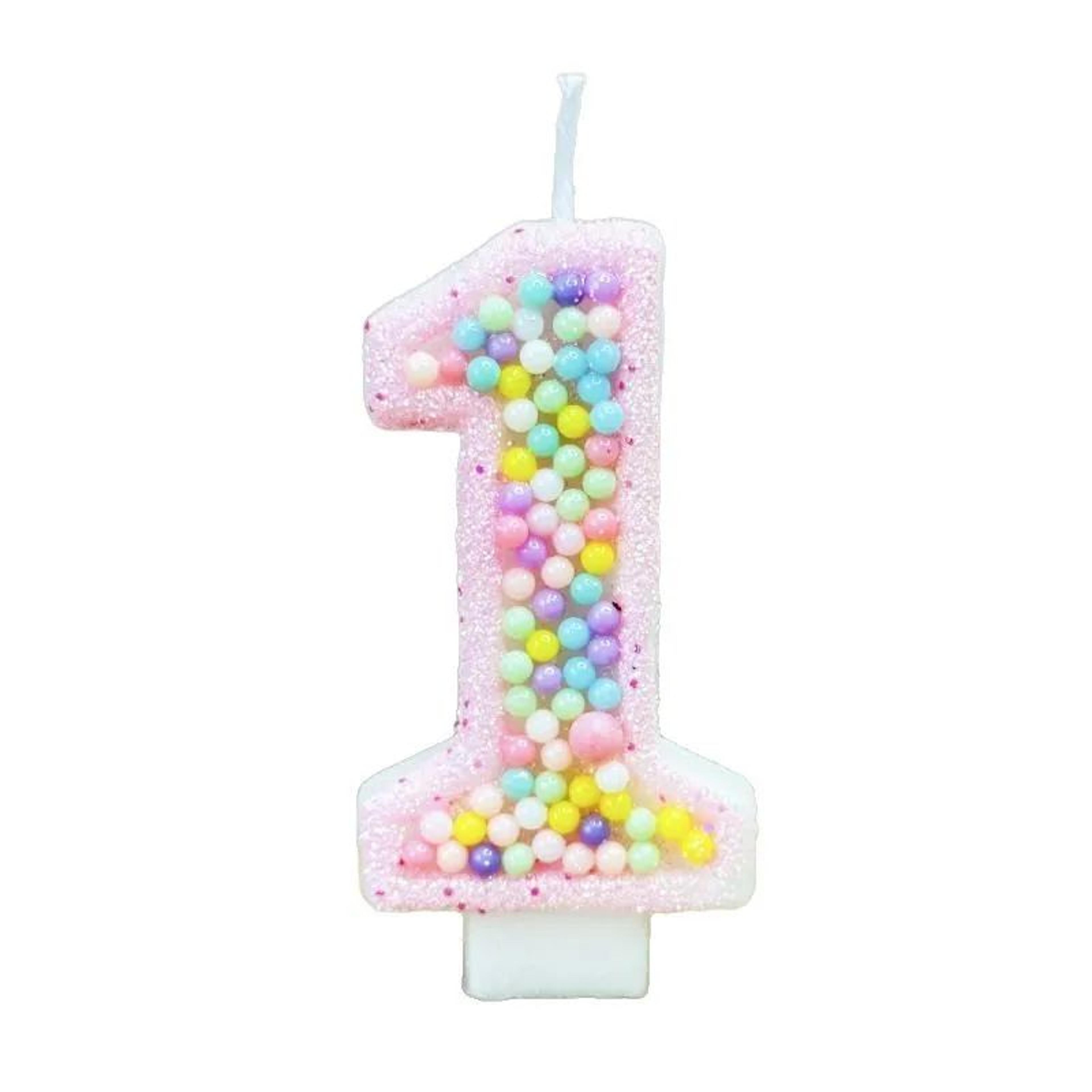 Macaron Number Birthday Cake Candle 5