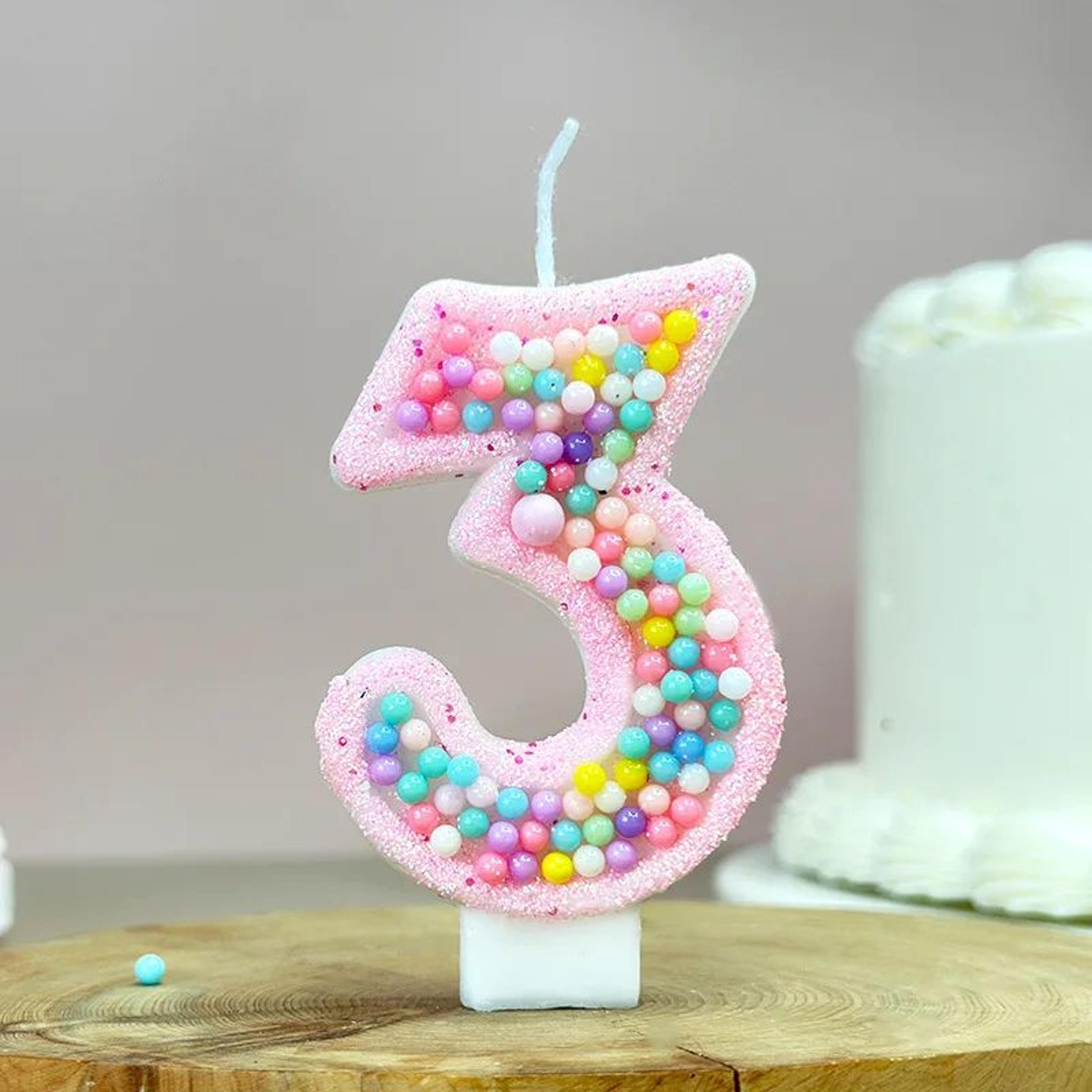 Macaron Number Birthday Cake Candle 9