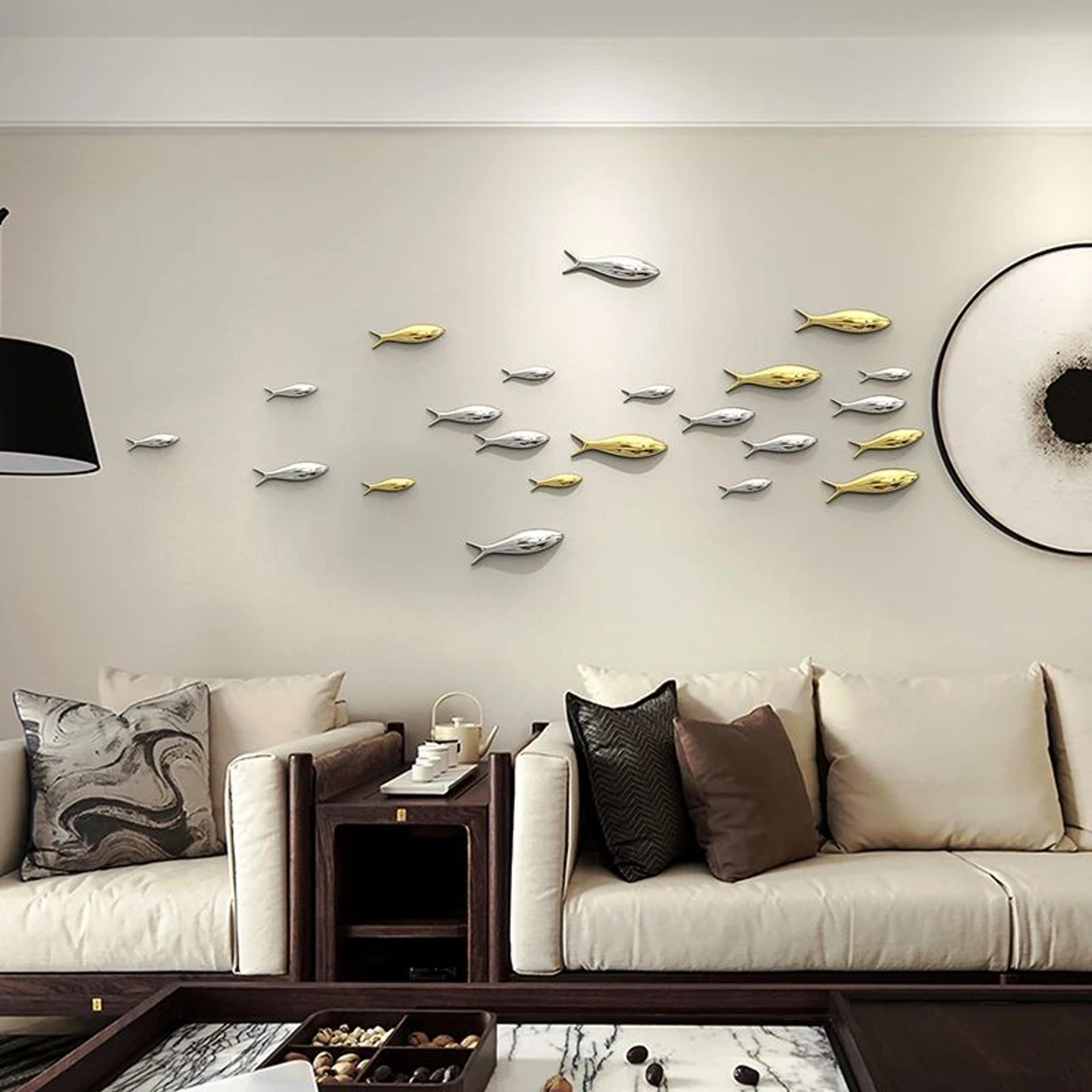 3D Electroplated Fish Wall Decor Hanging Ornament 1