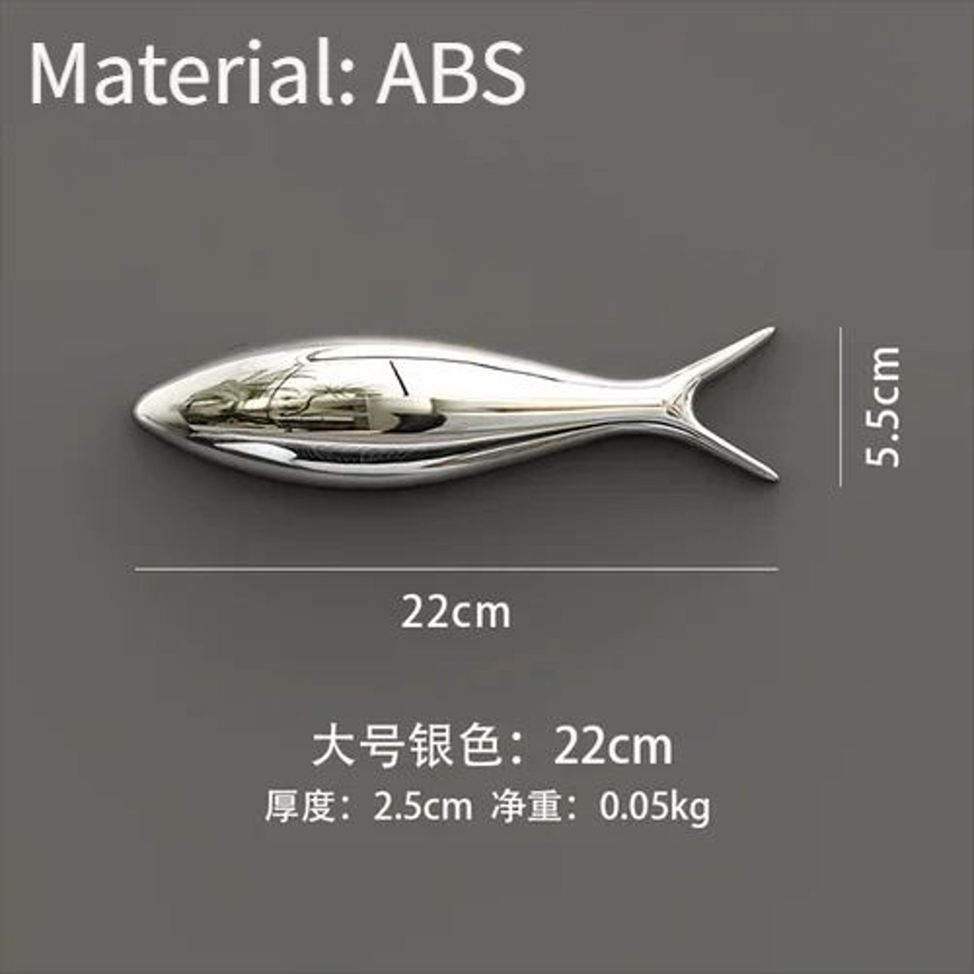 3D Electroplated Fish Wall Decor Hanging Ornament 7