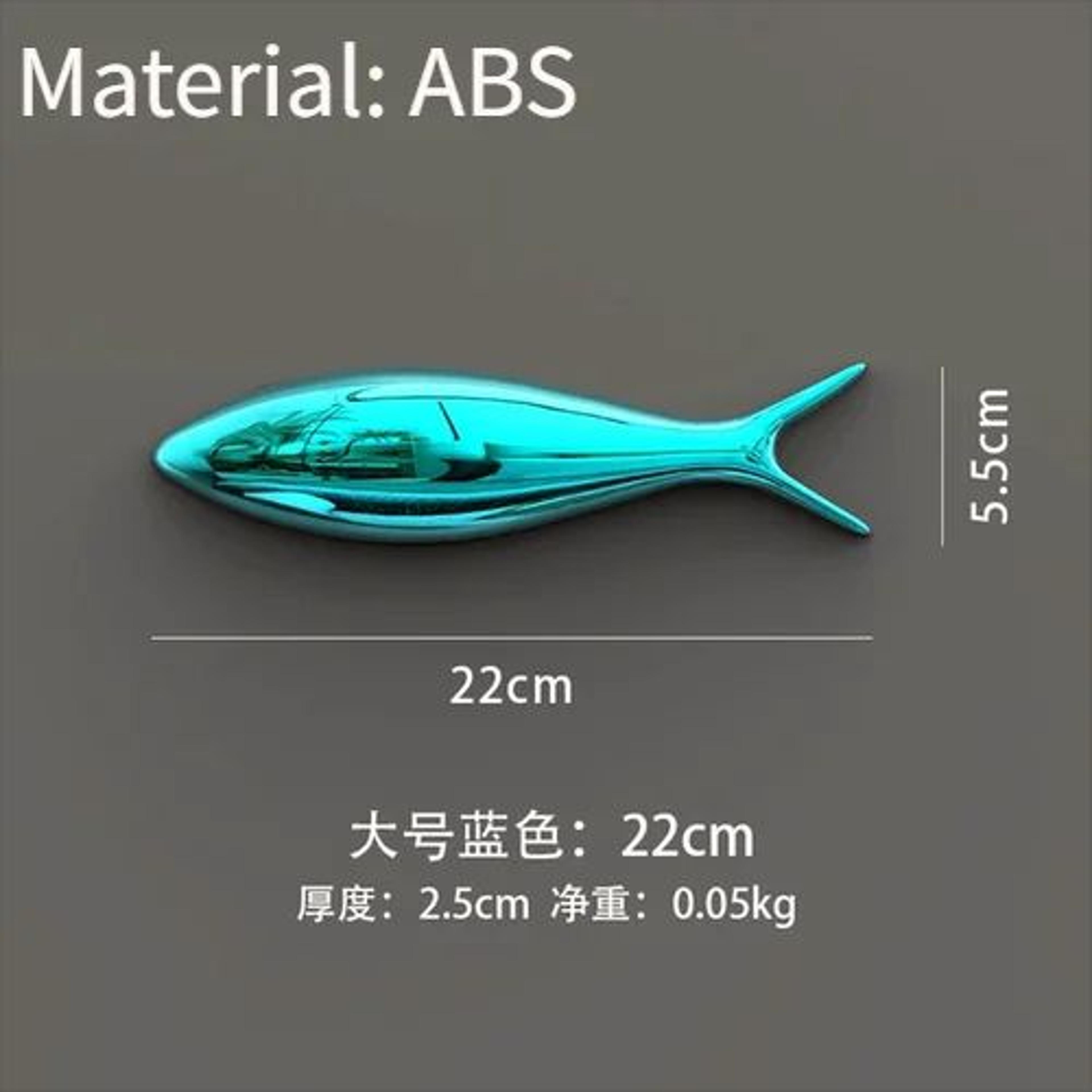 3D Electroplated Fish Wall Decor Hanging Ornament 13