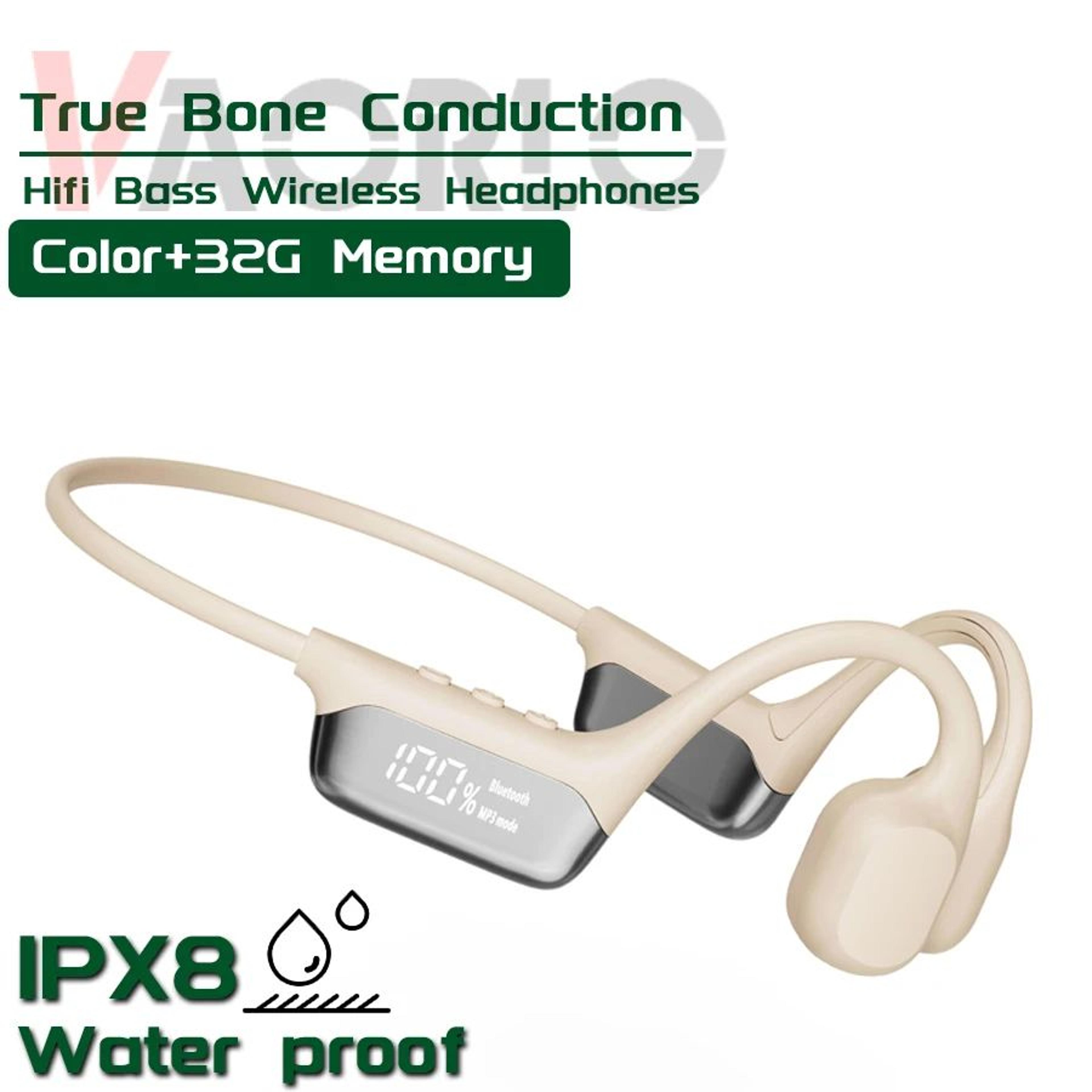 IPX8 True Waterproof Bone Conduction Swimming Headphones With 32GB MP3 7
