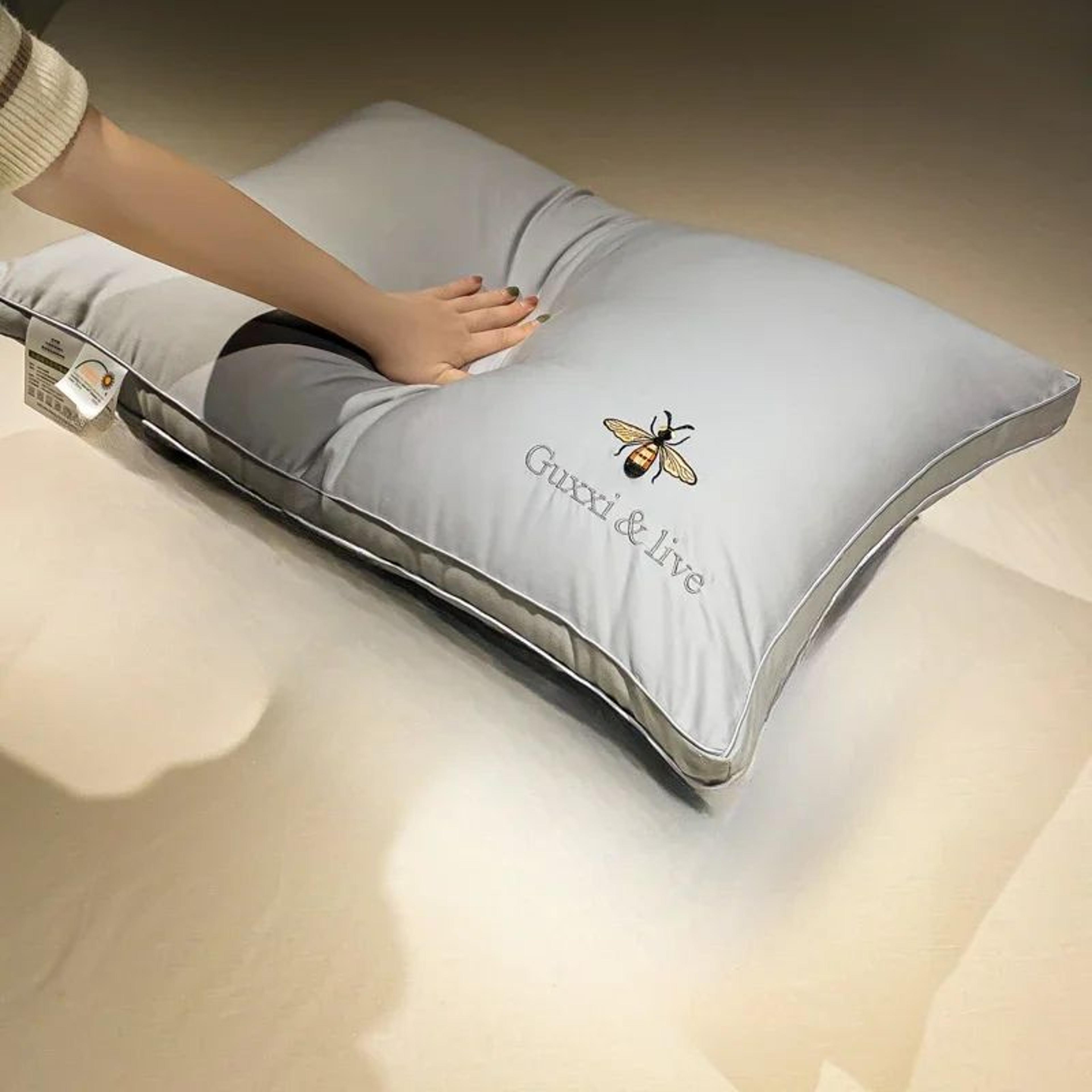 Cotton Soy Fiber Sleeping Pillow With Multiple Height Options 7