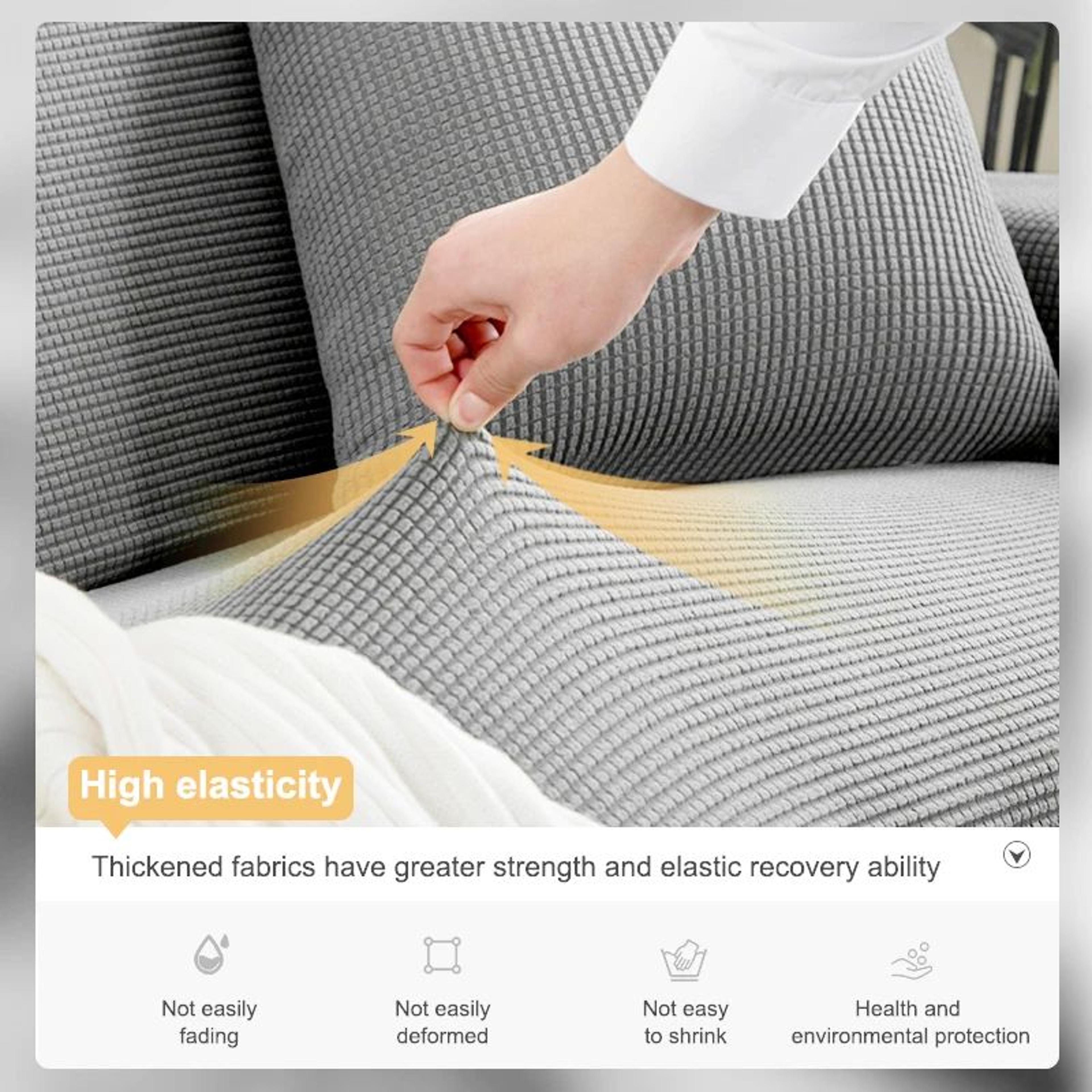 Elastic Jacquard Stretch Sofa Cover For Sectional Couch 3