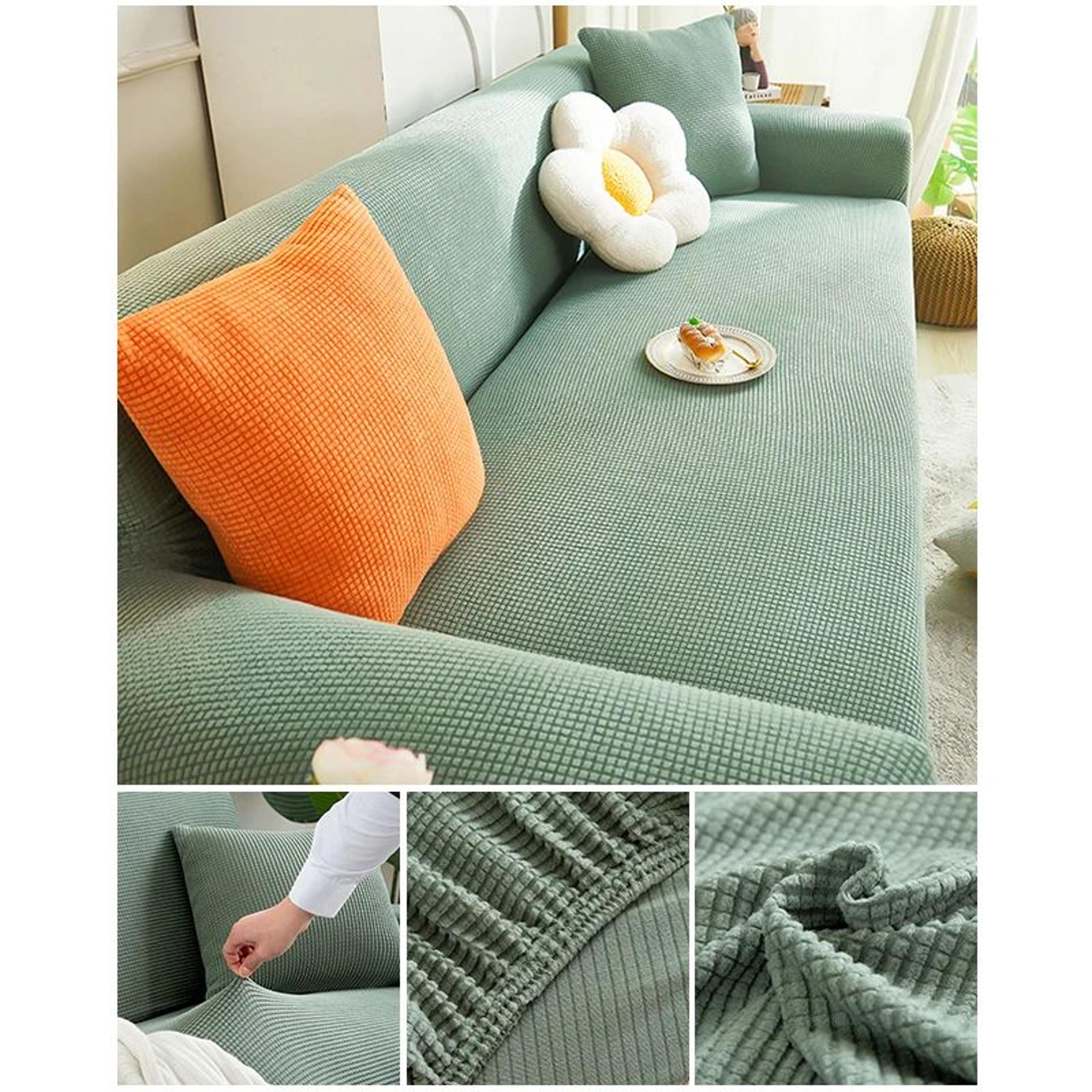 Elastic Jacquard Stretch Sofa Cover For Sectional Couch 12