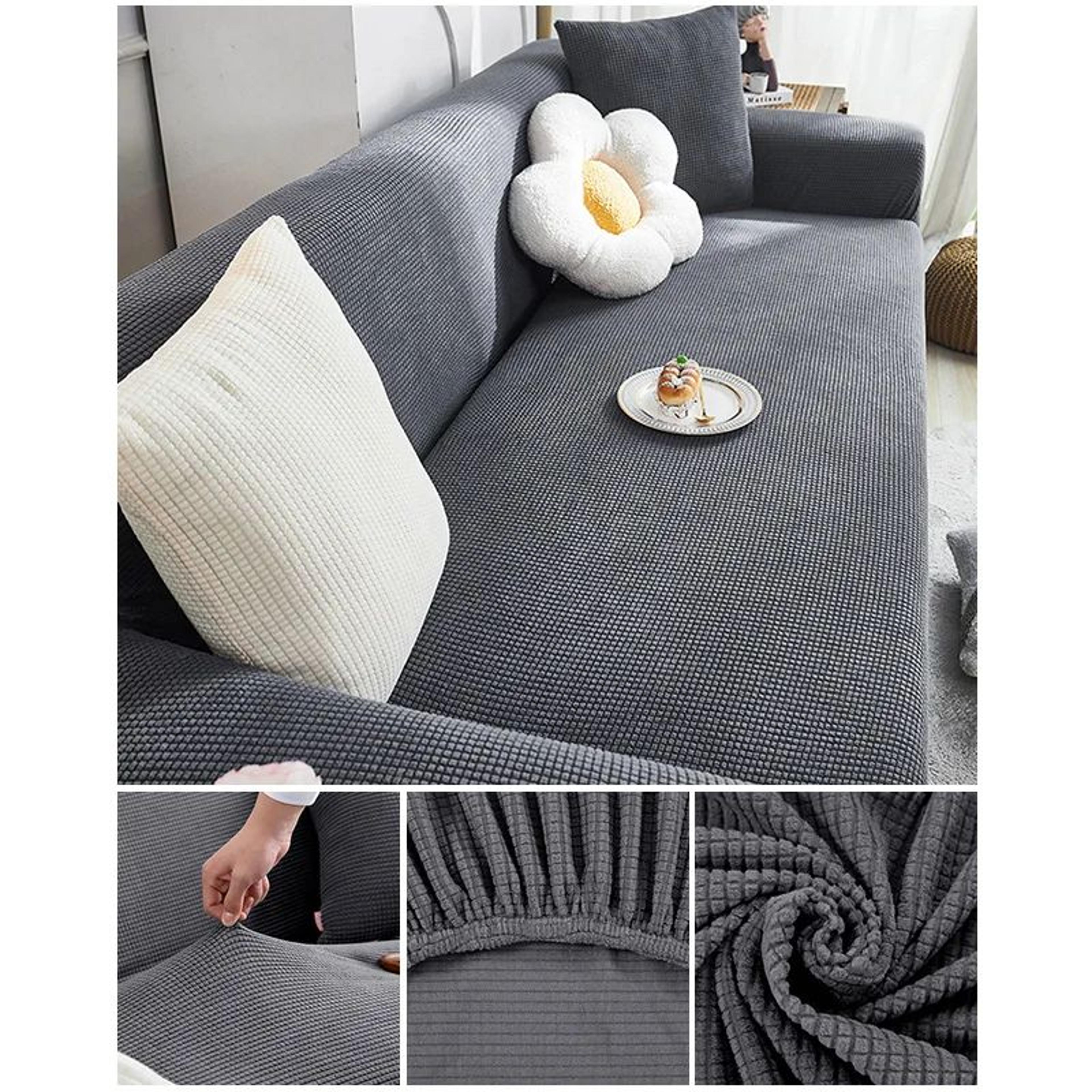 Elastic Jacquard Stretch Sofa Cover For Sectional Couch 13